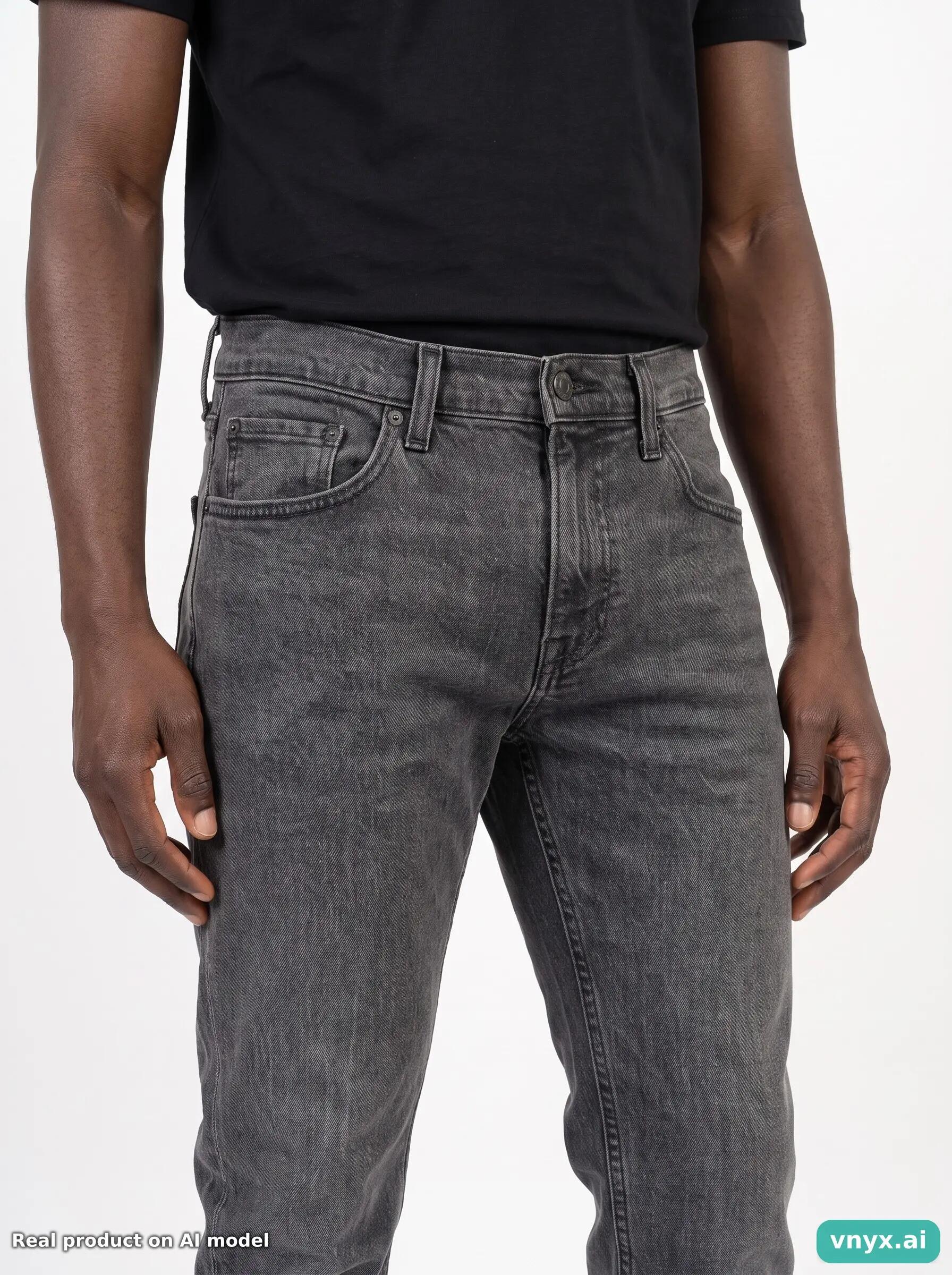 Second Life - Vintage Levi's Faded Charcoal Jeans Men 27 L30 5/6