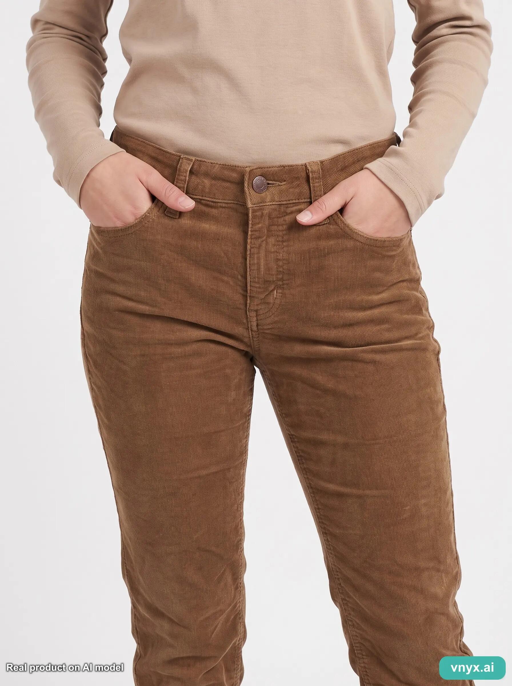 Second Life - Vintage Carhartt Brown Women's Corduroy Trousers W28 L34 5/6