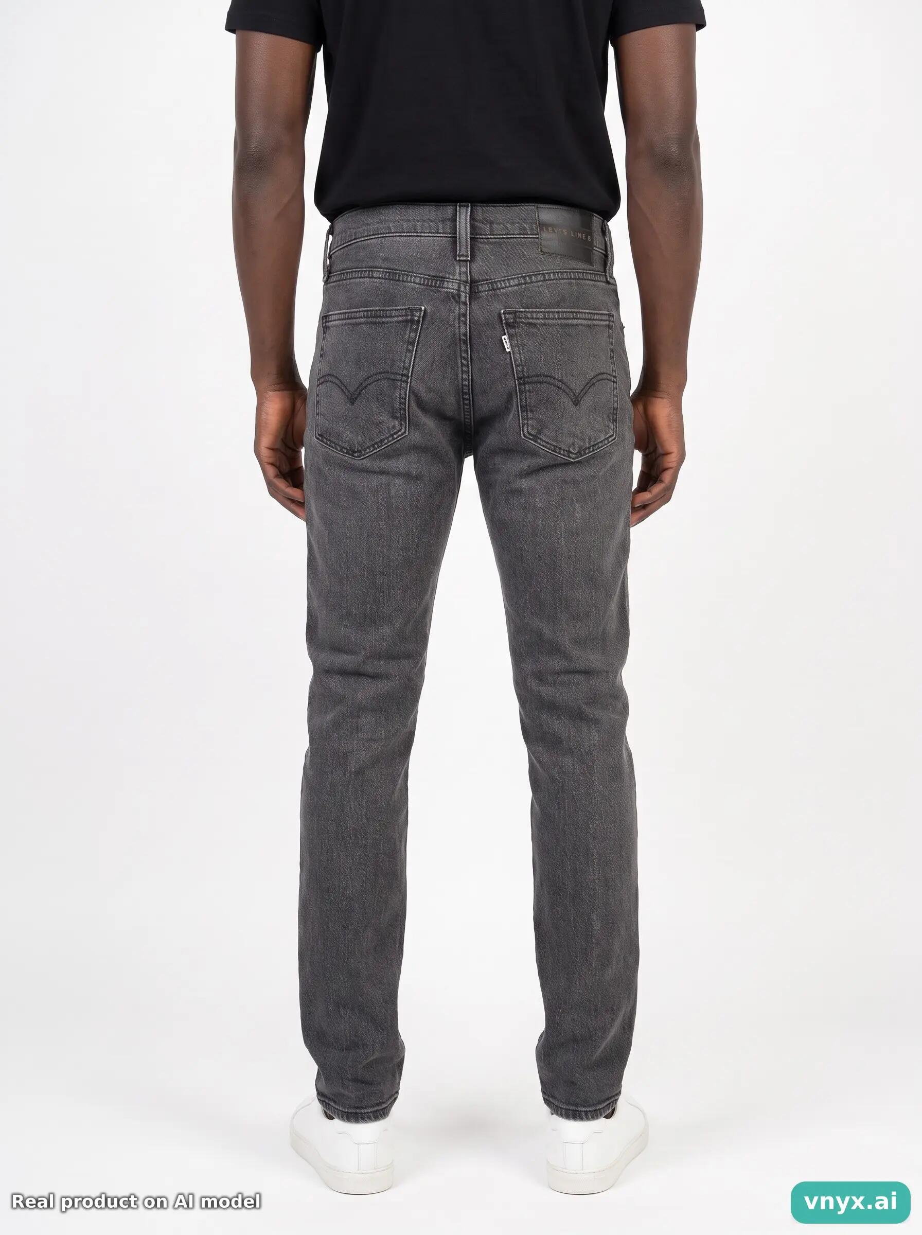 Second Life - Vintage Levi's Faded Charcoal Jeans Men 27 L30 2/6
