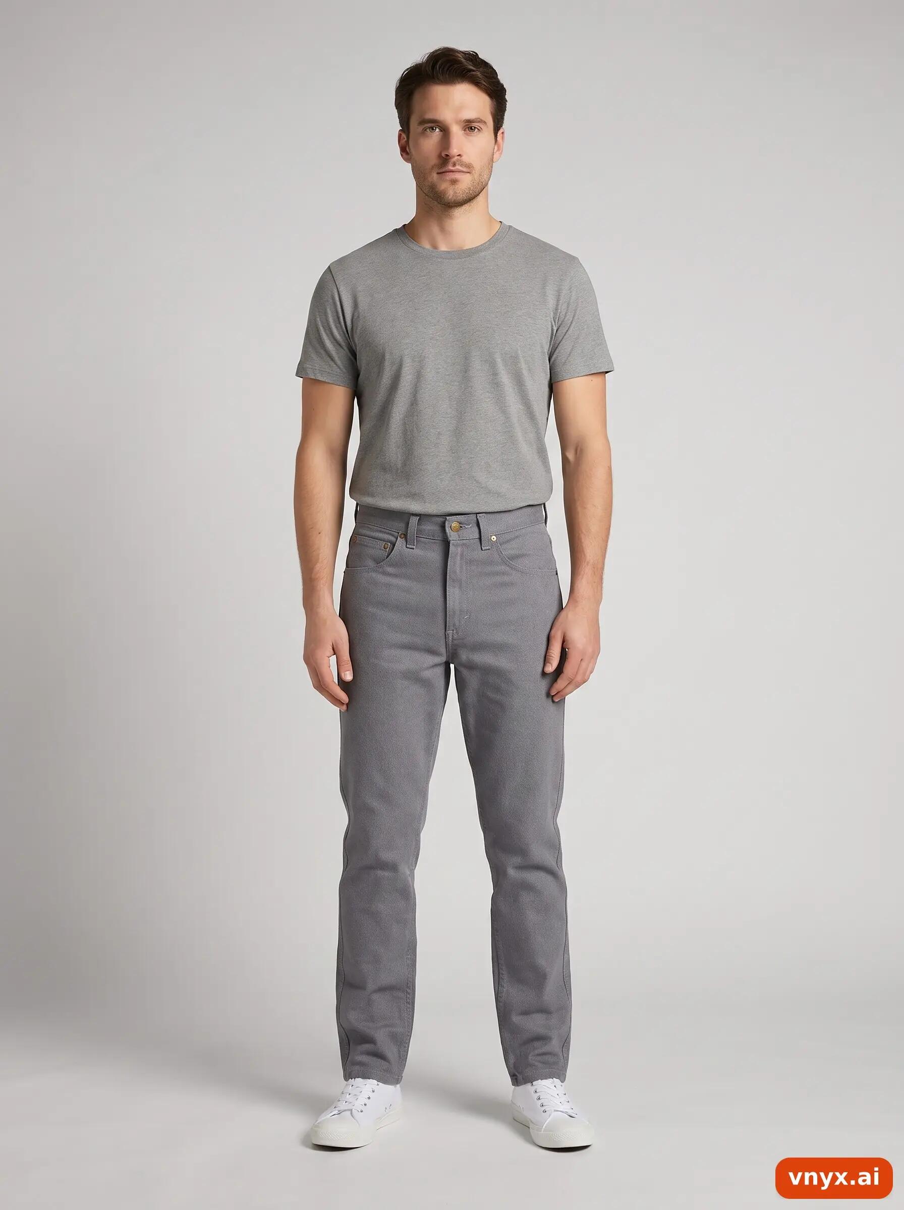 Second Life - Vintage Lee Grey Jeans Men W27 L34 3/6