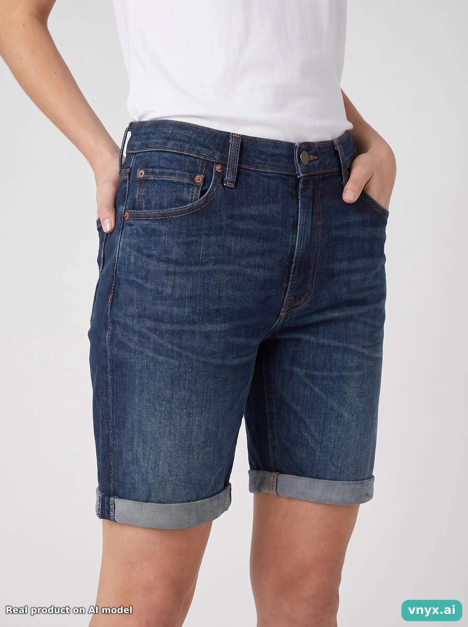 Second Life - Vintage Levi's Dark Blue Shorts Women 36 5/6
