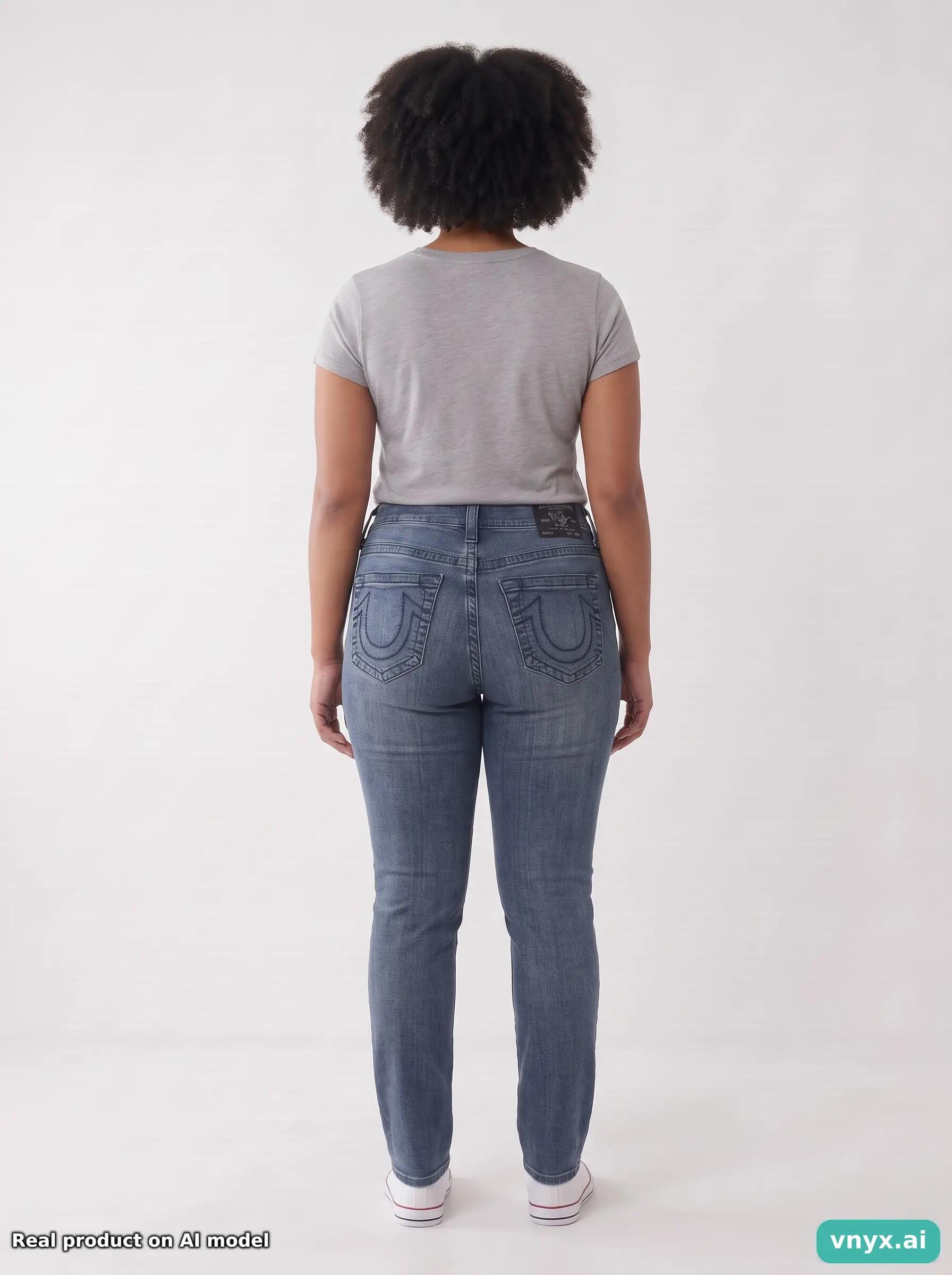 Second Life - Vintage True Religion Dark Blue Jeans Trousers Women 32 6/6