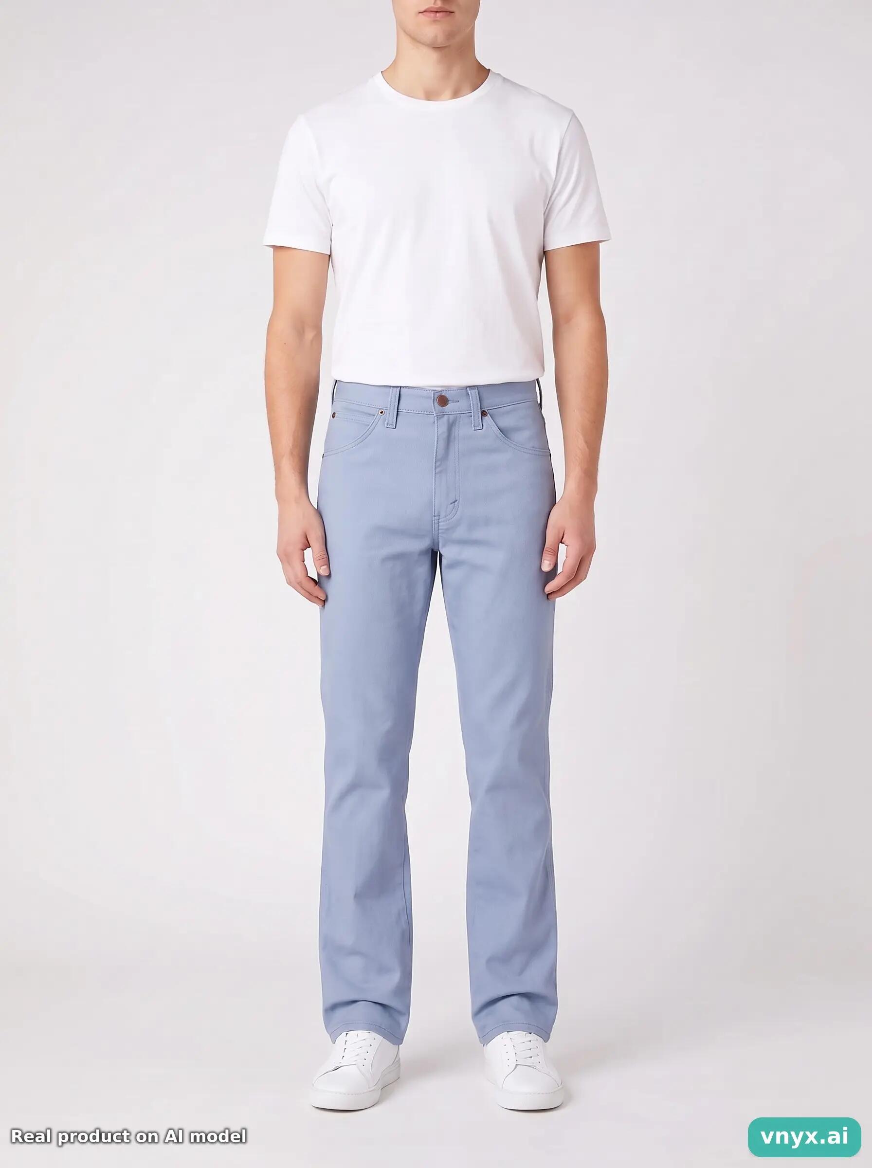 Second Life - Vintage Wrangler Light Indigo Jeans Men 26 L34 5/6