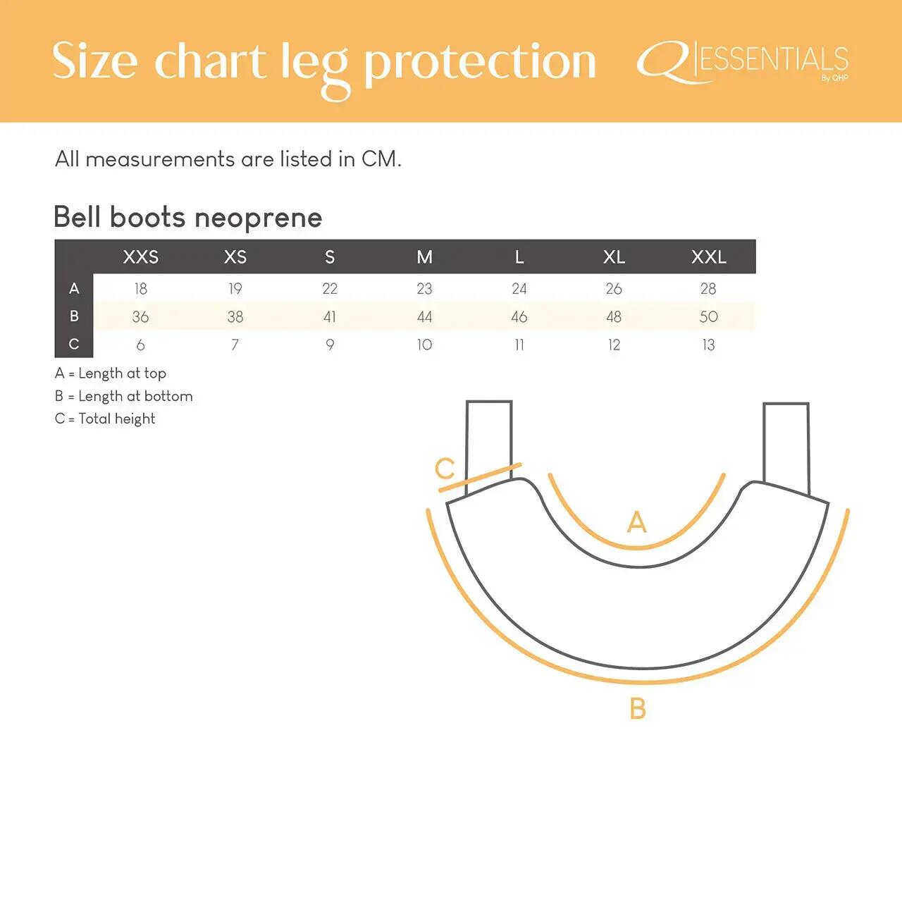 Neoprene Horse Bell Boots QHP 2/3