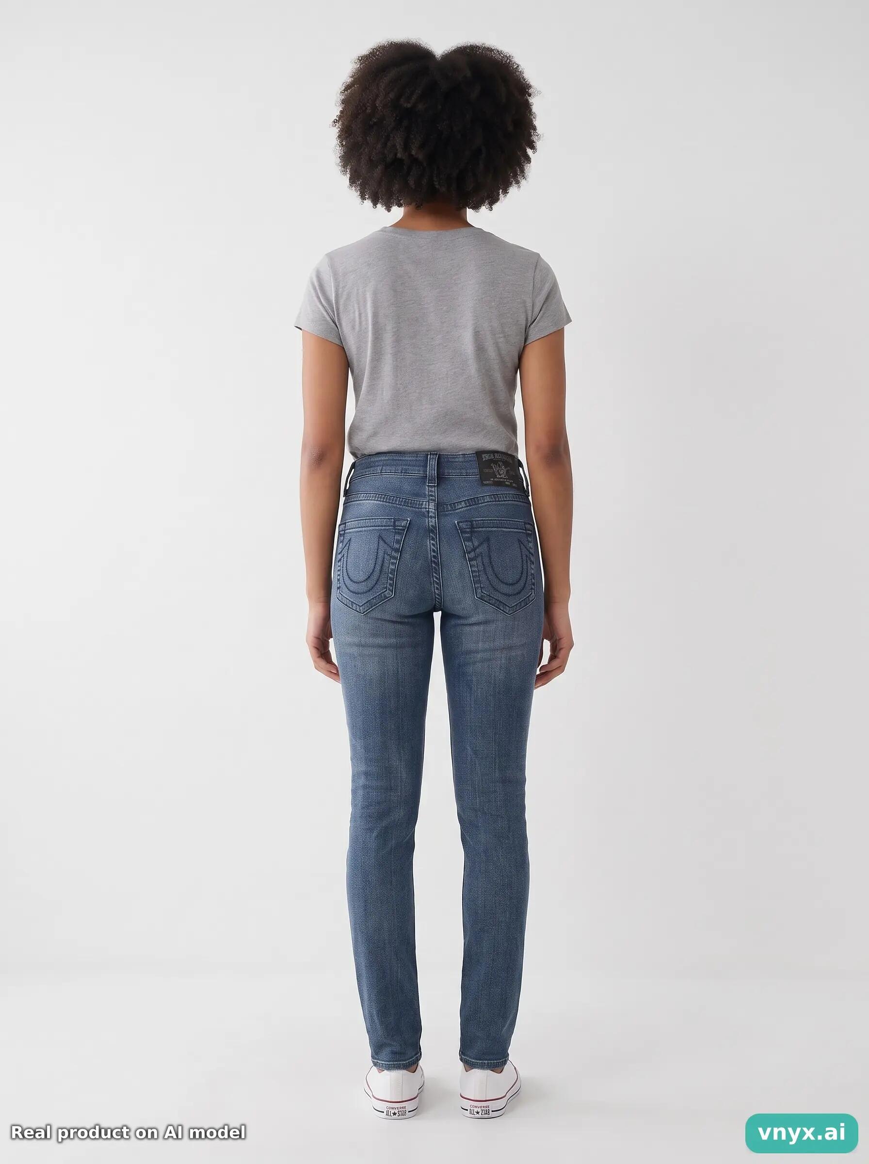 Second Life - Vintage True Religion Dark Blue Jeans Trousers Women 32 4/6