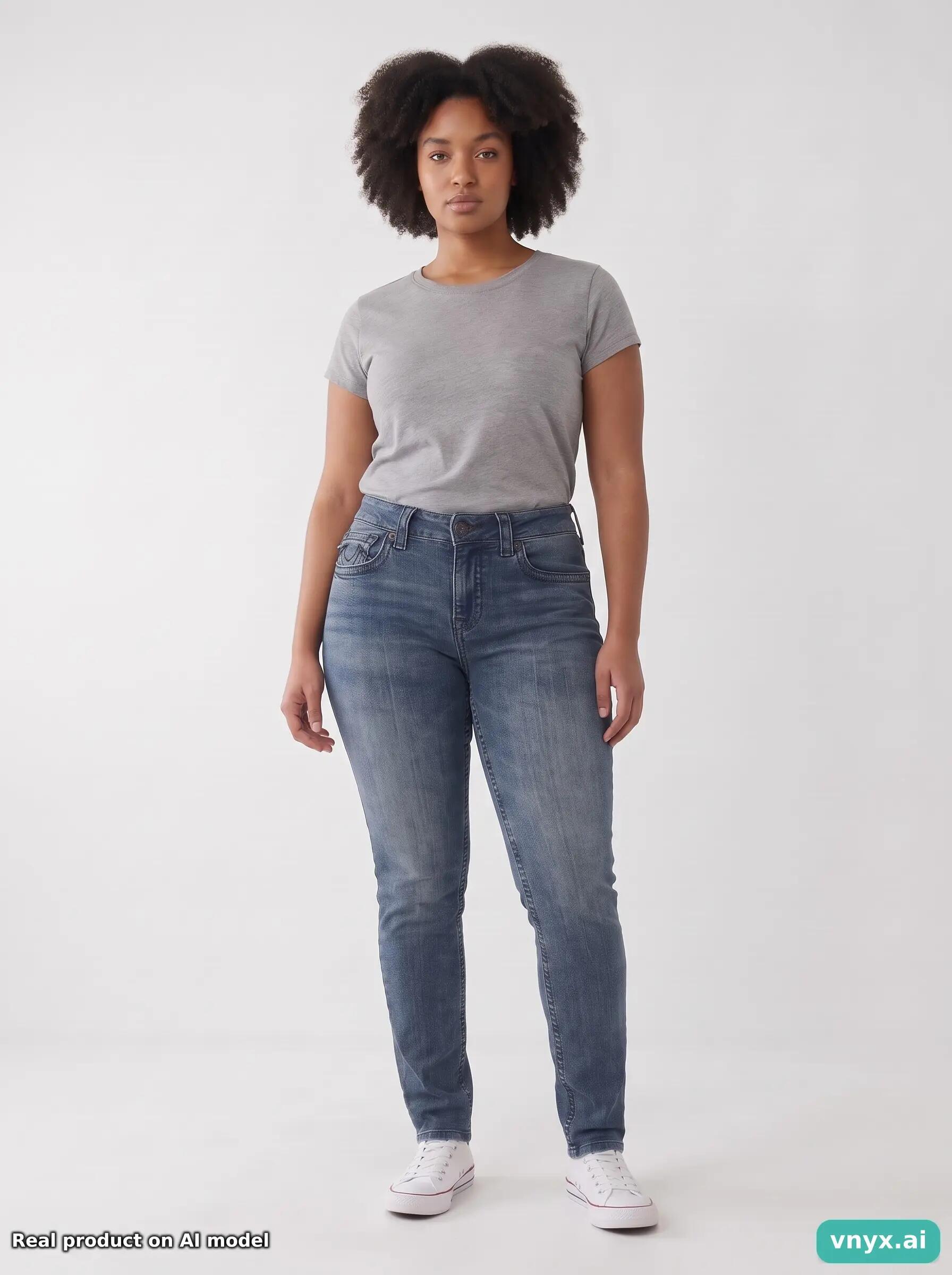 Second Life - Vintage True Religion Dark Blue Jeans Trousers Women 32 3/6
