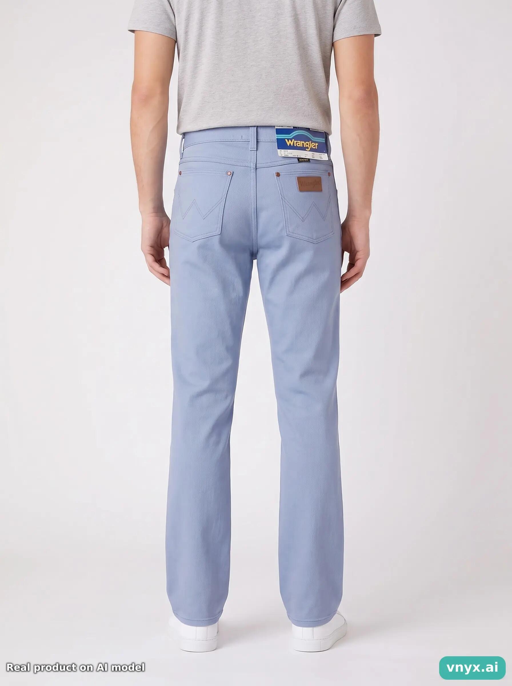 Second Life - Vintage Wrangler Light Indigo Jeans Men 26 L34 2/6