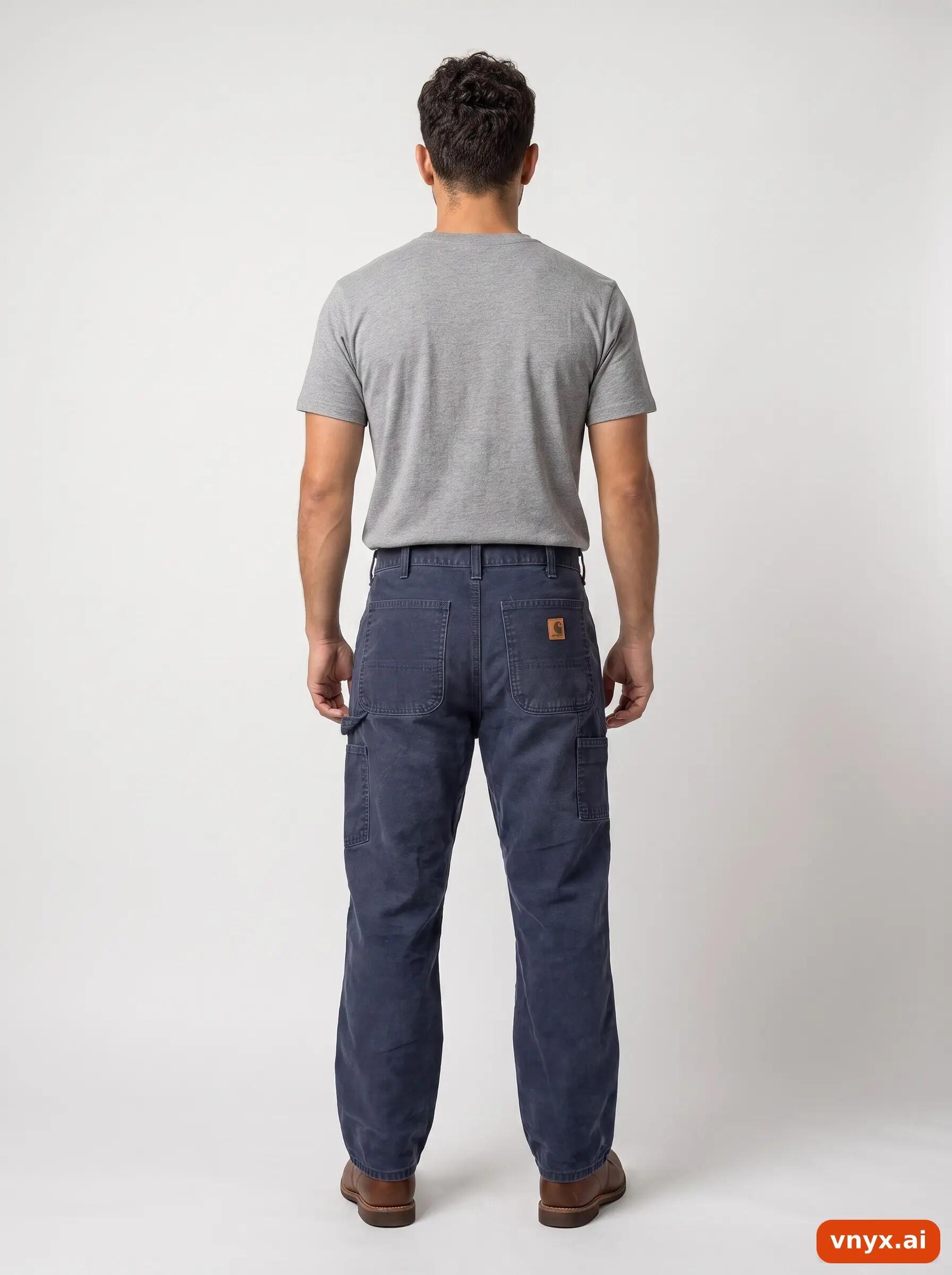 Second Life - Vintage Carhartt Navy Trousers Men W30 L29 4/6