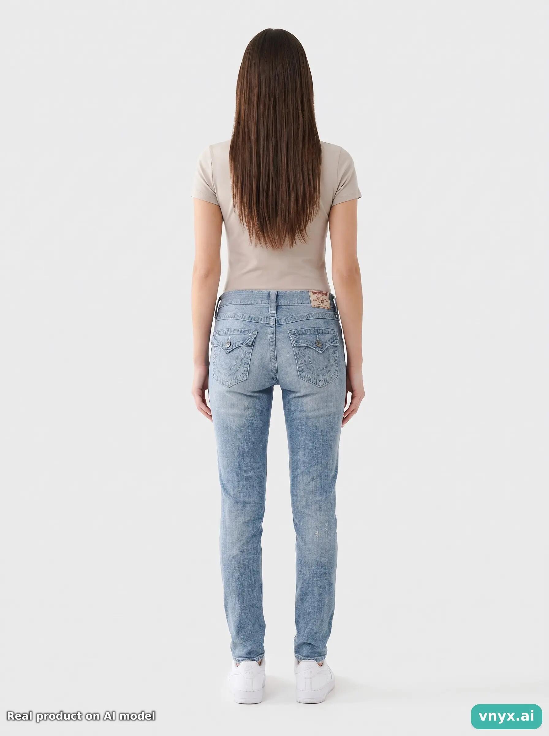 Second Life - Vintage True Religion Light Blue Jeans Women W26 4/6