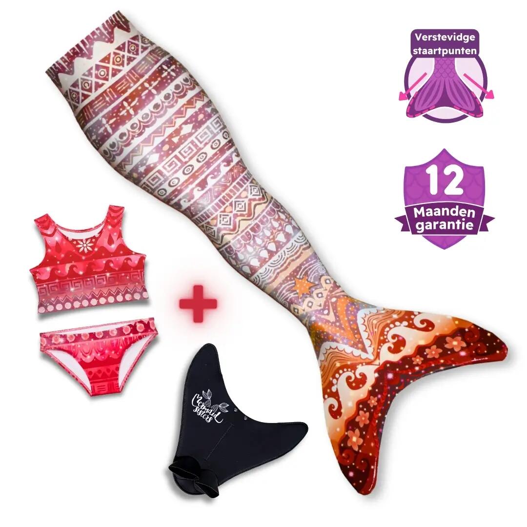 Ensemble queue de sirène Princesse Vaiana Monovin et maillot de bain bikini 1/9
