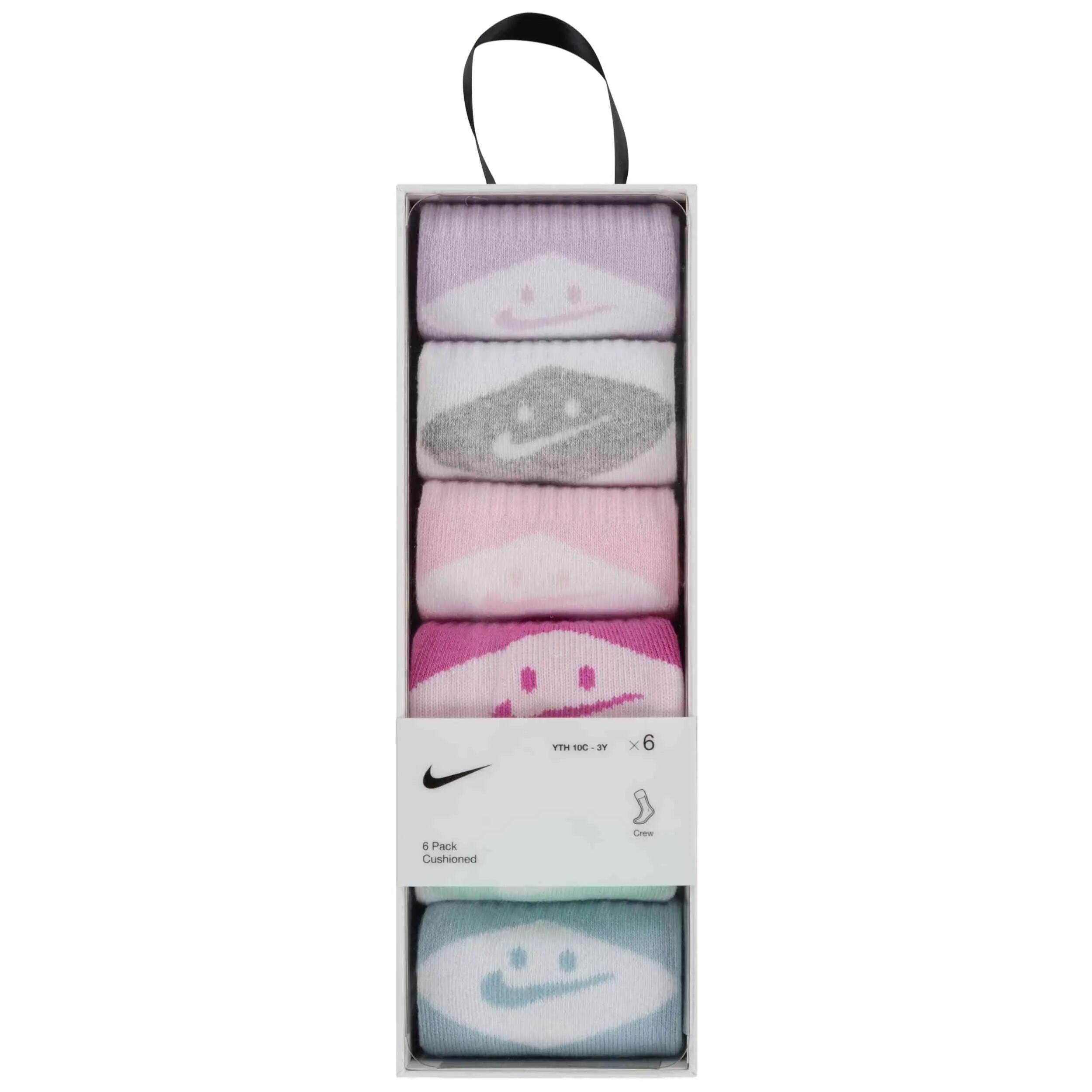 Calcetines Nike modelo Smiley Crew "Multicolor" para niños unisex 3/4