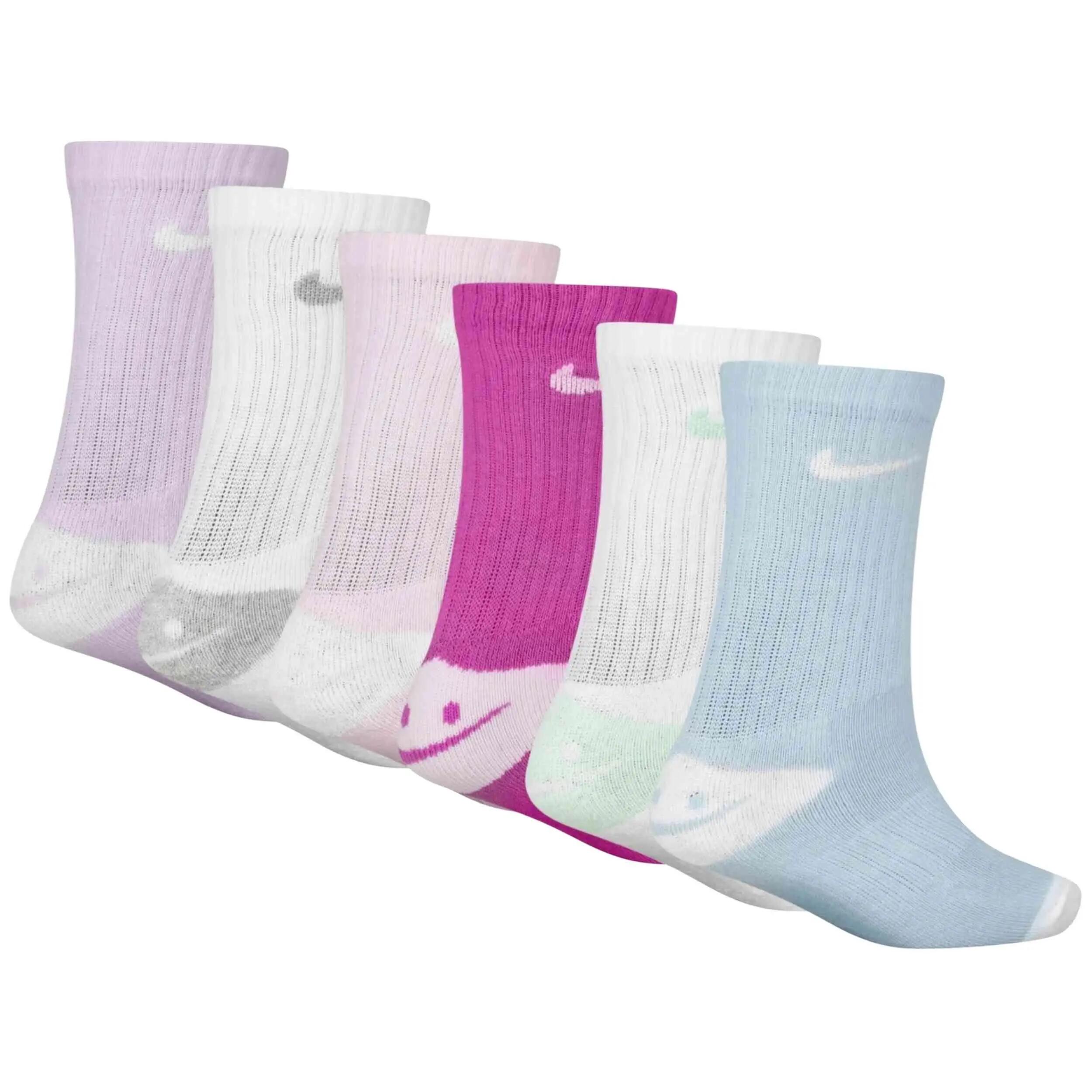 Calcetines Nike modelo Smiley Crew "Multicolor" para niños unisex 2/4