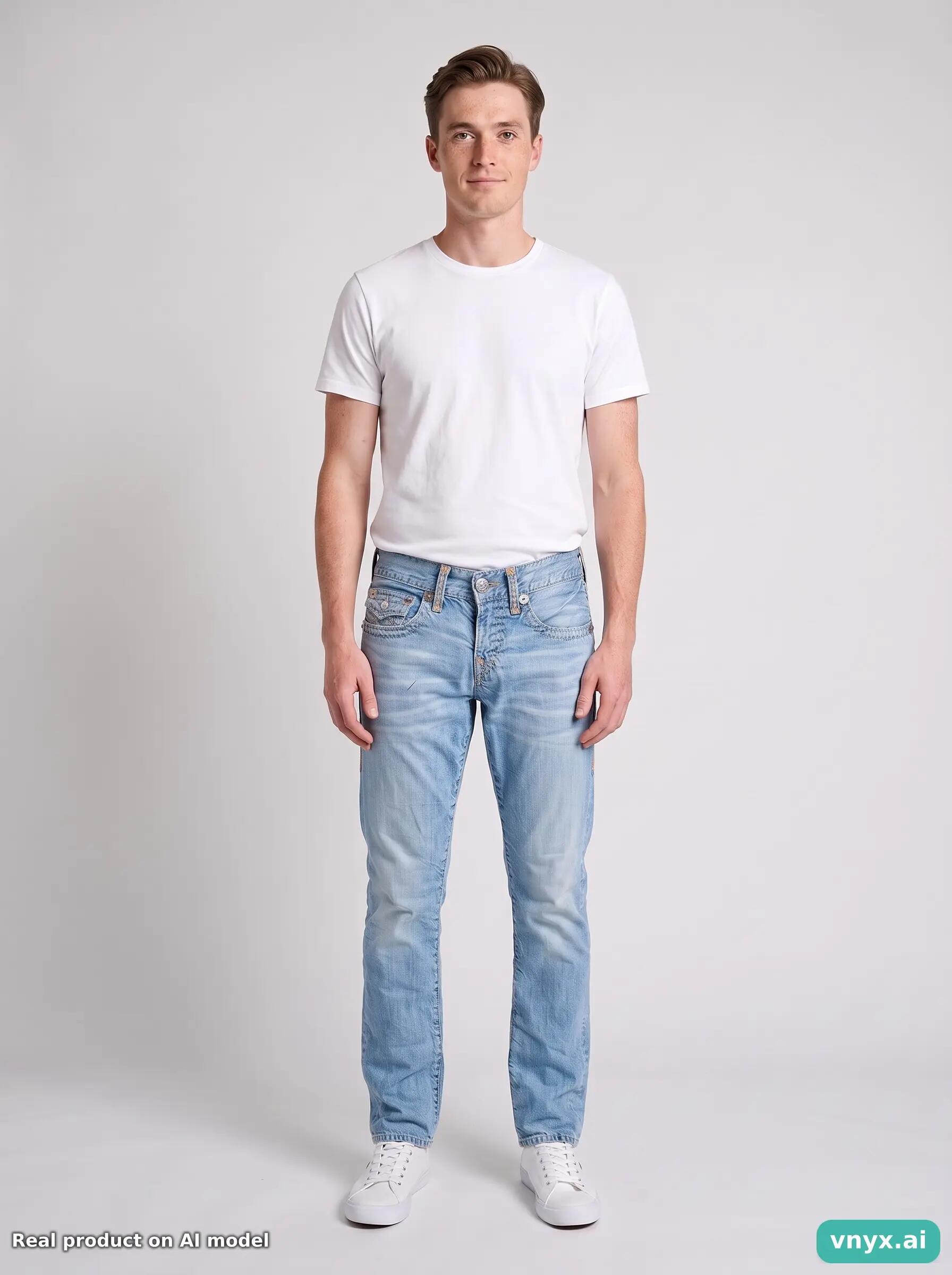 Second Life - Vintage True Religion Blue Jeans Men W28 L32 6/6