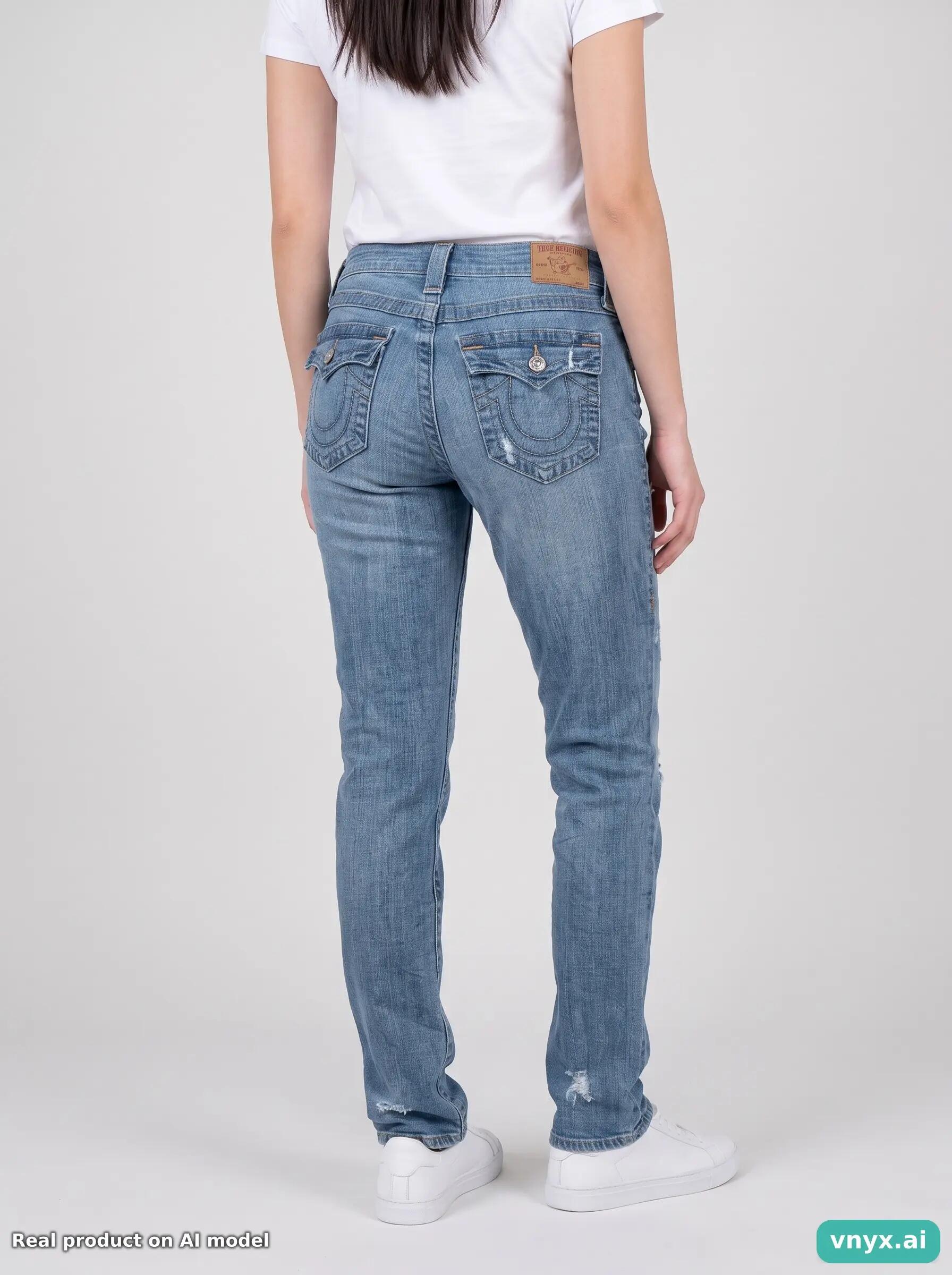 Second Life - Vintage True Religion Light Blue Jeans Women 24 5/6