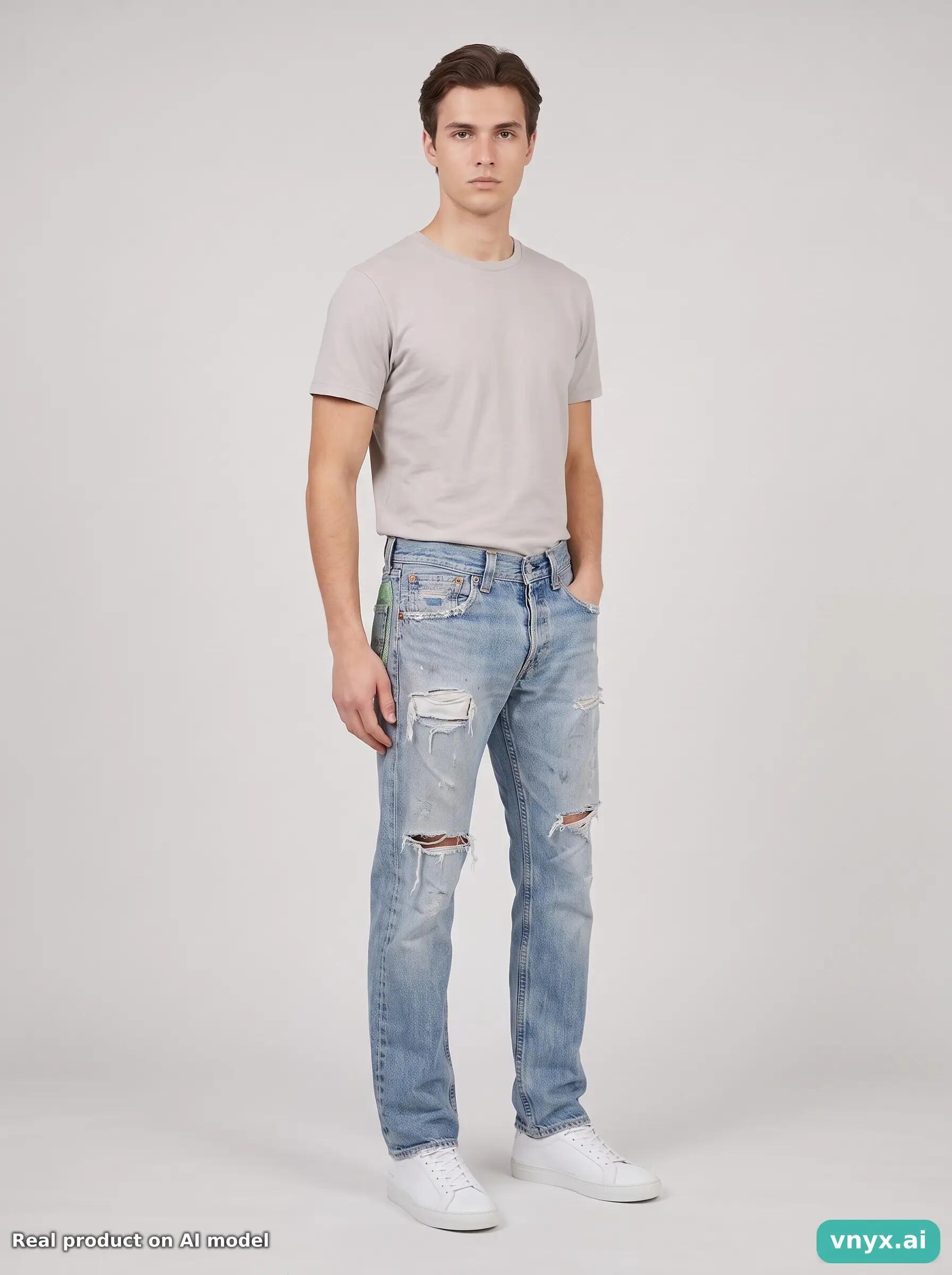 Second Life - Vintage Levi's Blue Jeans Men W32 L34 6/6