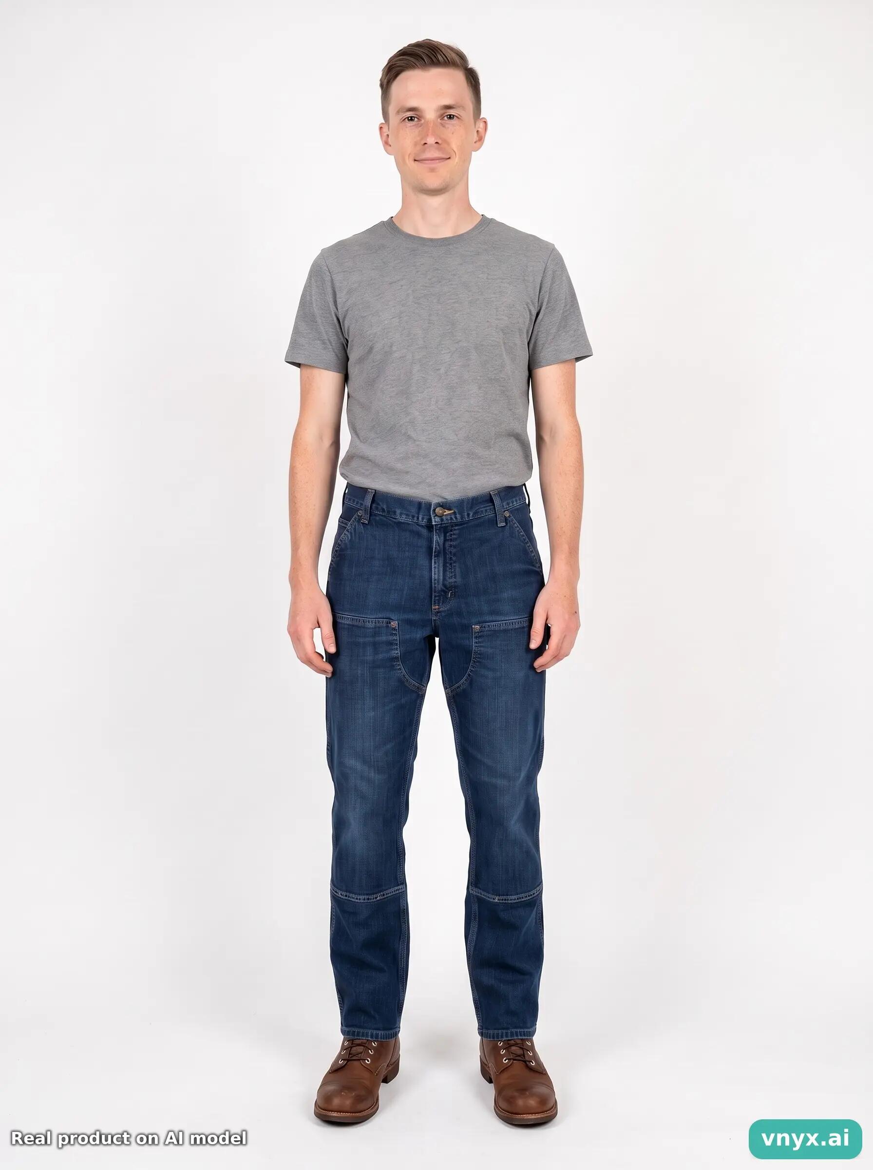 Second Life - Vintage Carhartt Blue Jeans Men W36 L30 6/6