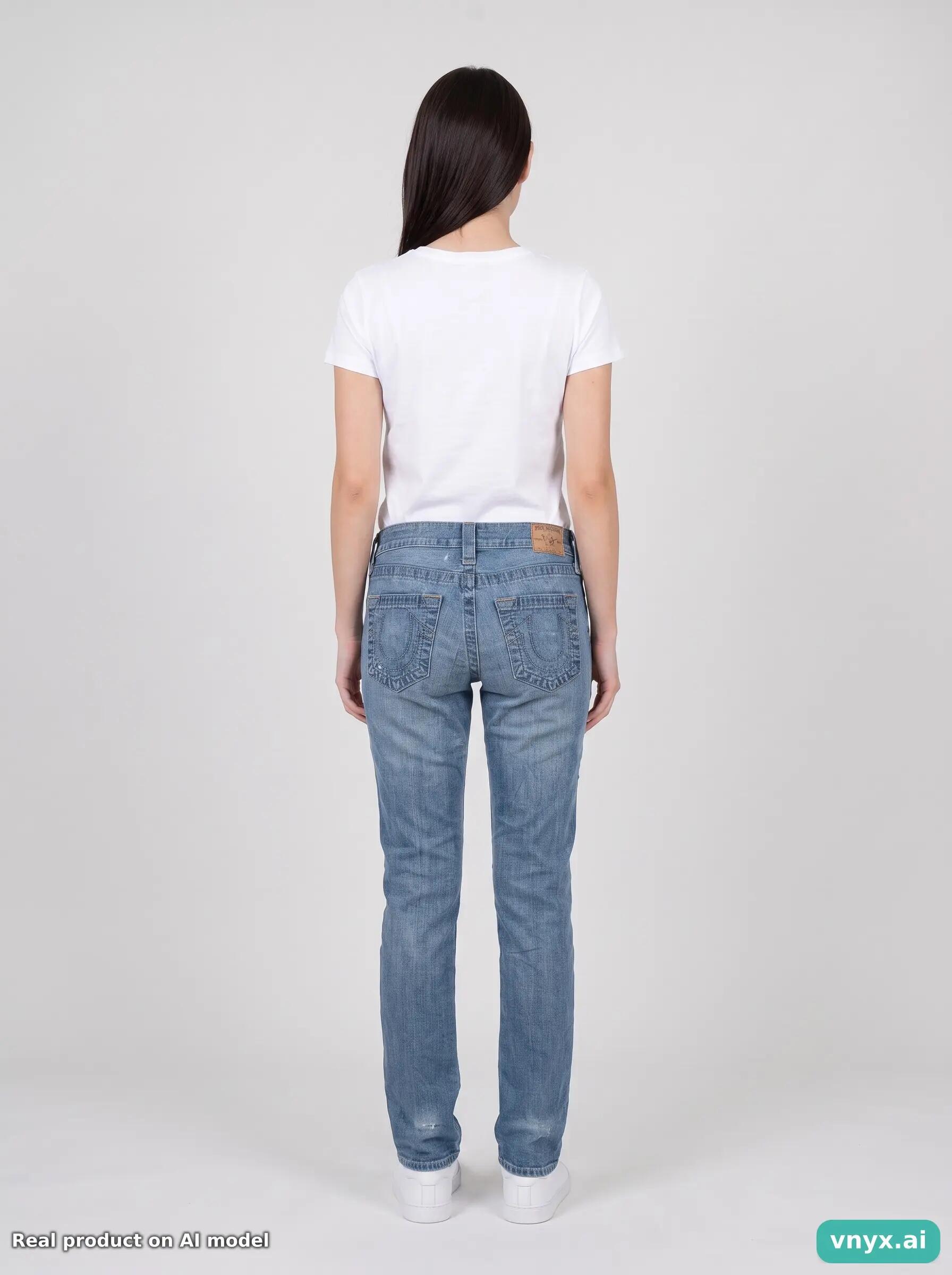 Second Life - Vintage True Religion Light Blue Jeans Women 24 4/6