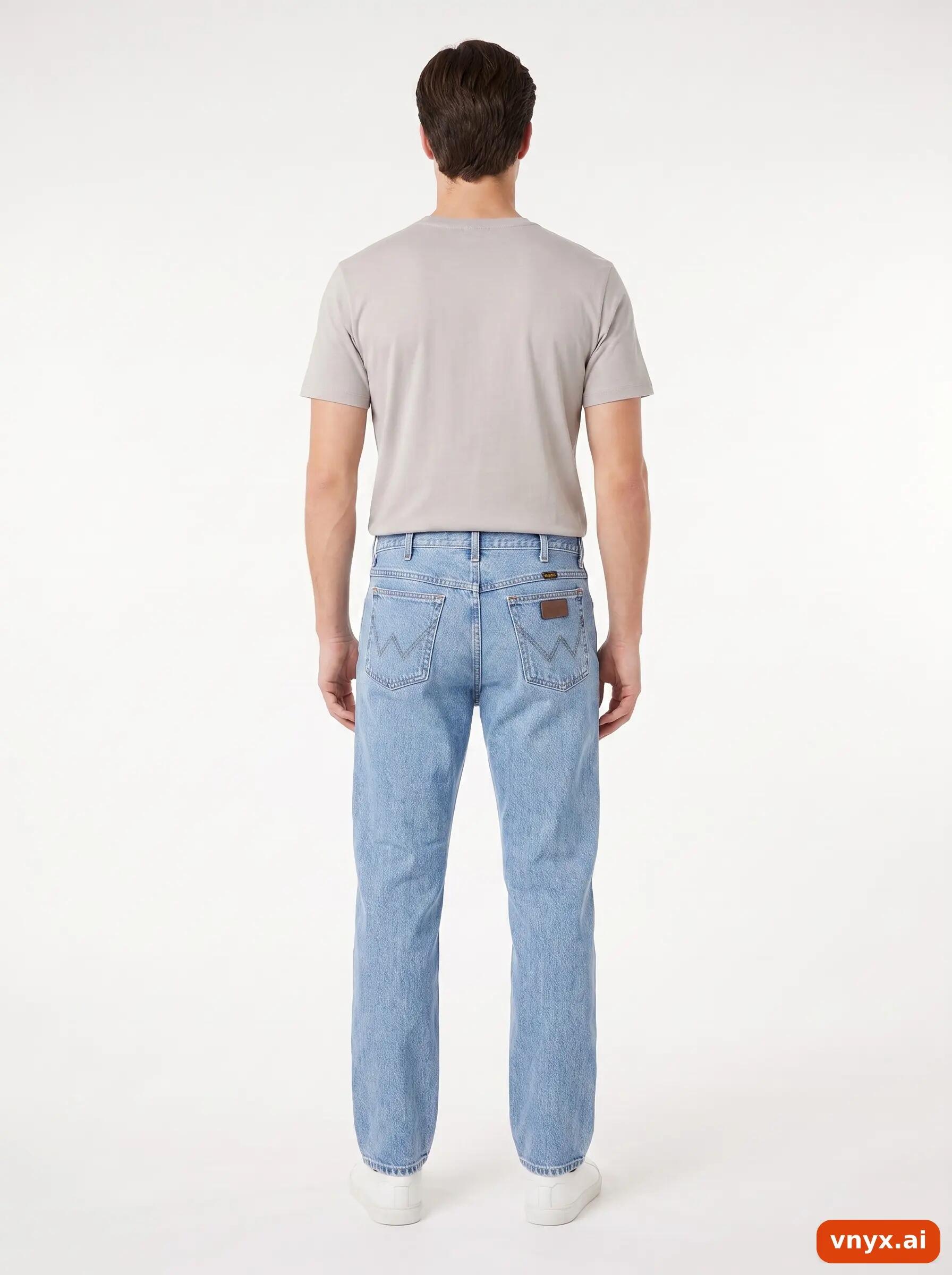 Second Life - Vintage Wrangler Blue Jeans Men W35 L31 4/6