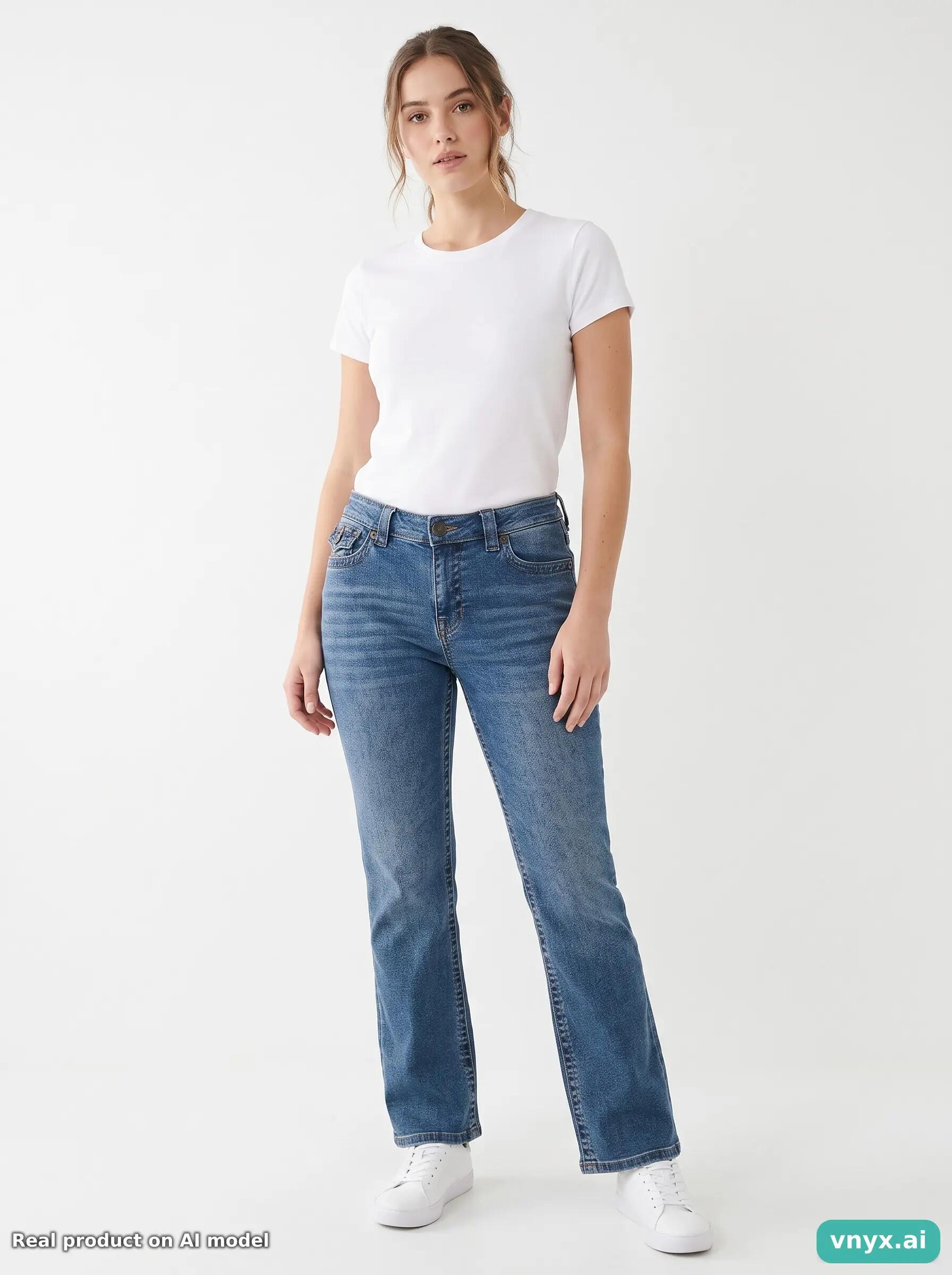 Second Life - Vintage True Religion Dark Blue Jeans Women 30 L24 3/6