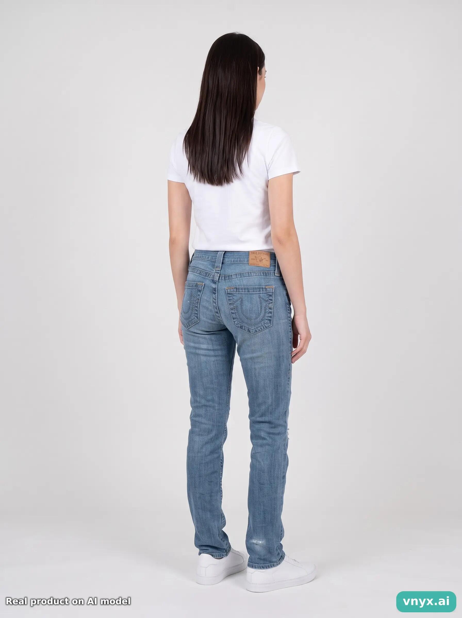 Second Life - Vintage True Religion Light Blue Jeans Women 24 2/6