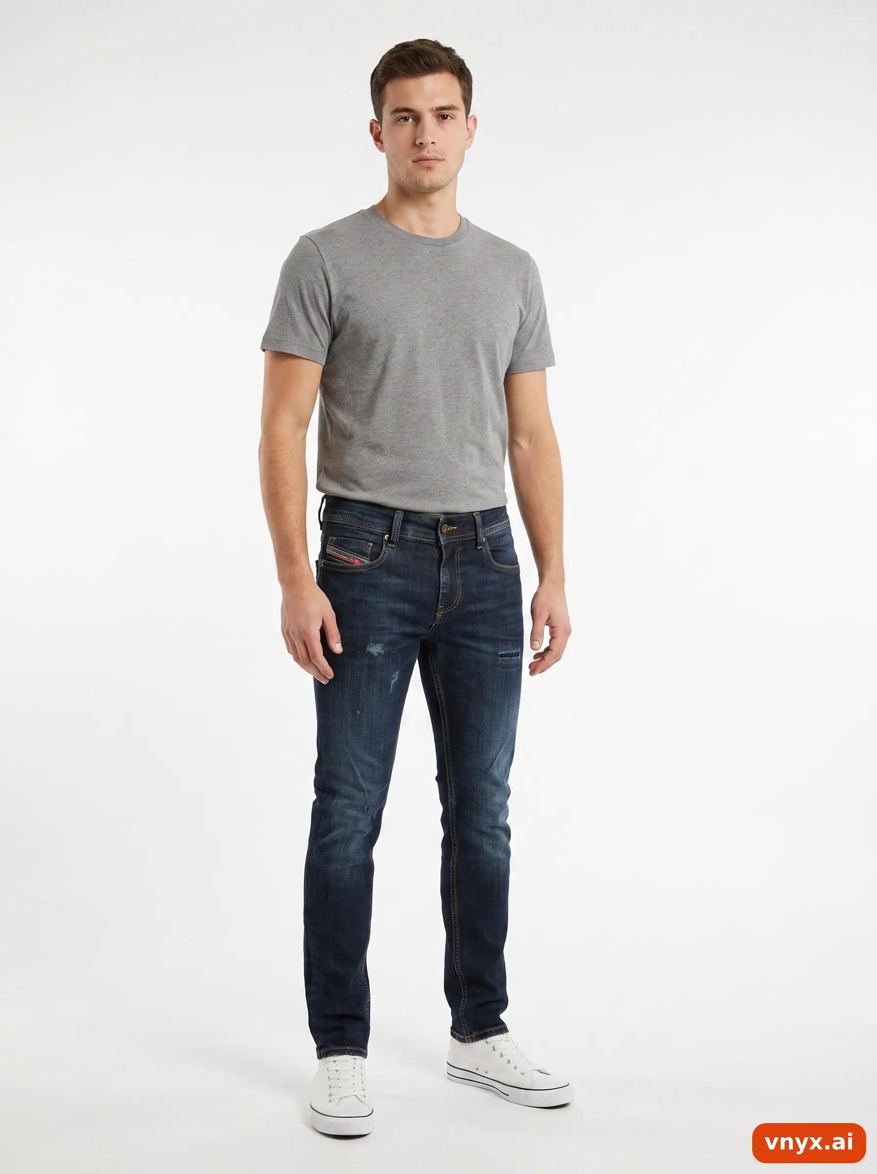 Second Life - Vintage Diesel Blue Jeans Men W21 L31 3/6