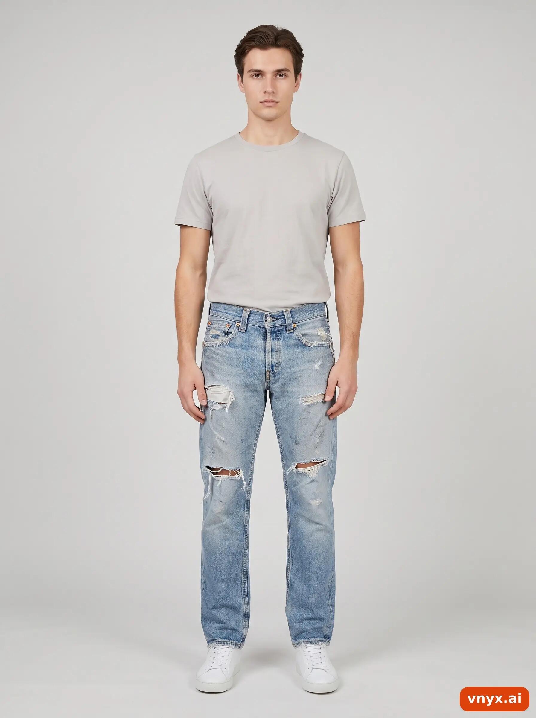 Second Life - Vintage Levi's Blue Jeans Men W32 L34 3/6