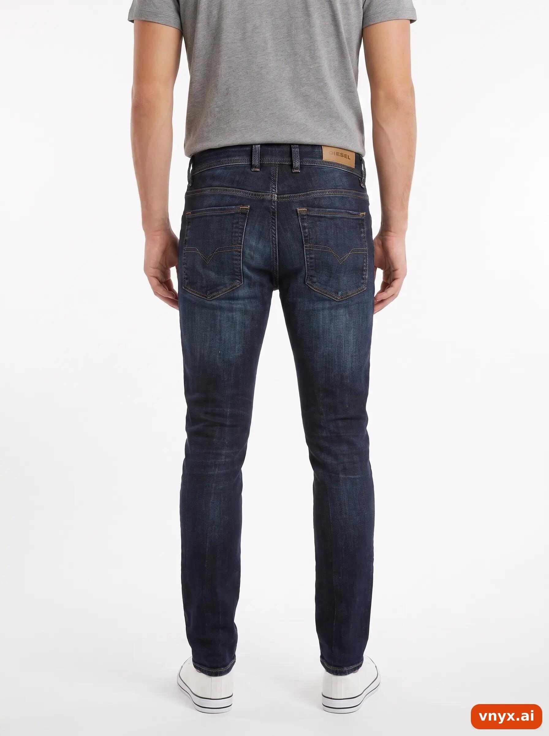 Second Life - Vintage Diesel Blue Jeans Men W21 L31 2/6