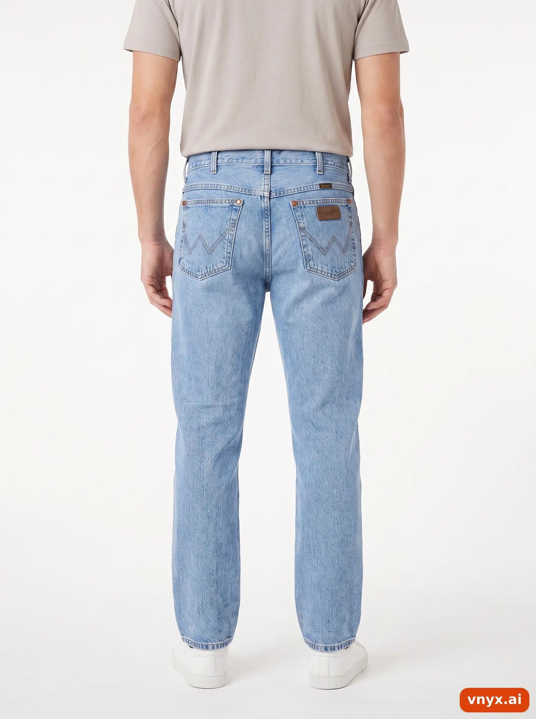 Second Life - Vintage Wrangler Blue Jeans Men W35 L31 2/6