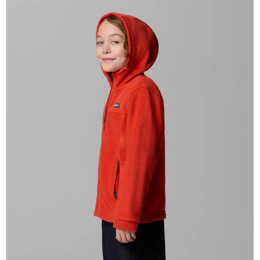 Columbia Modello Steens Ii Fleece Hoodie Colore Rosso 3/5