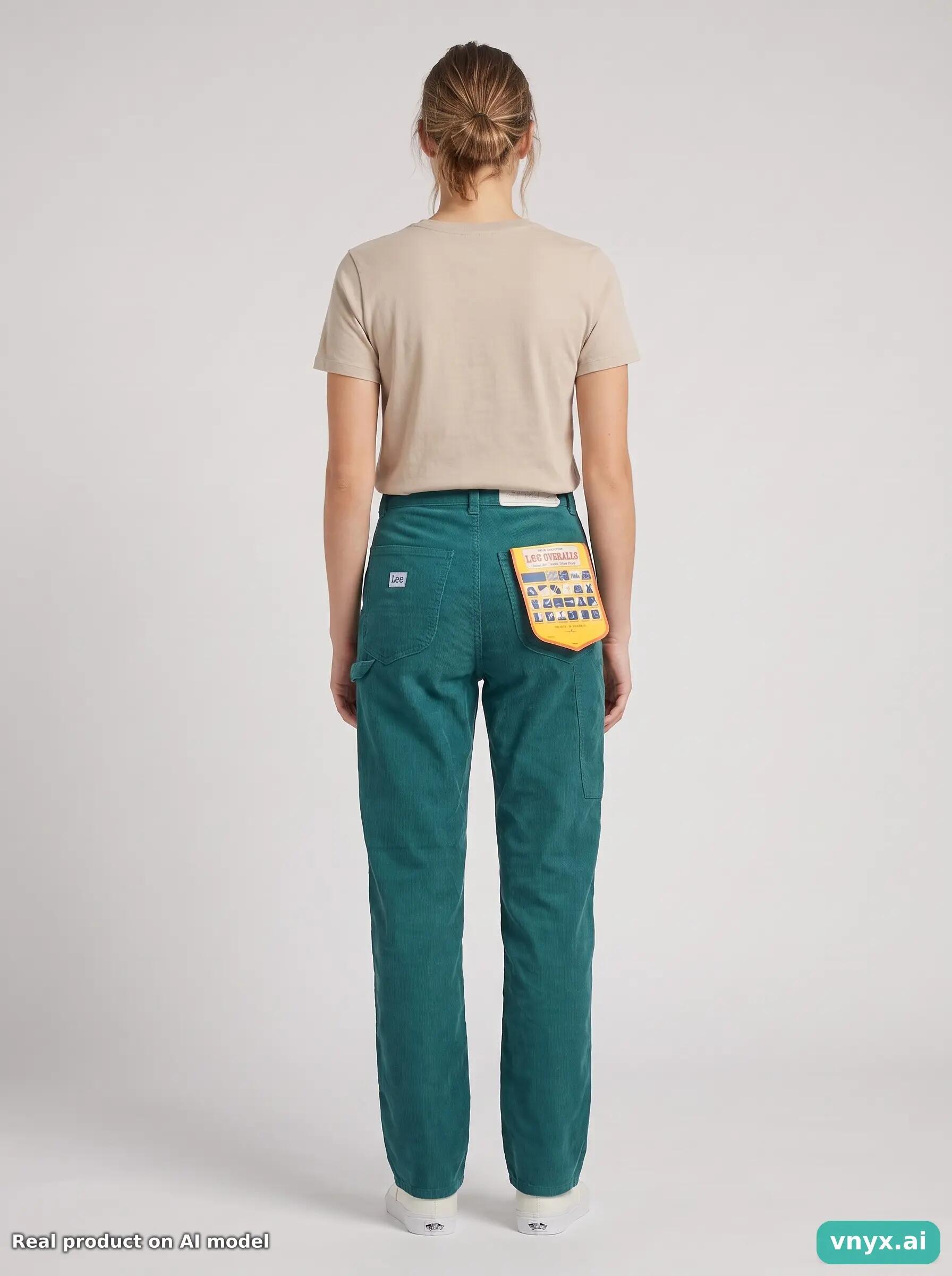 Second Life - Vintage Lee Teal Trousers Women 27 L34 4/6