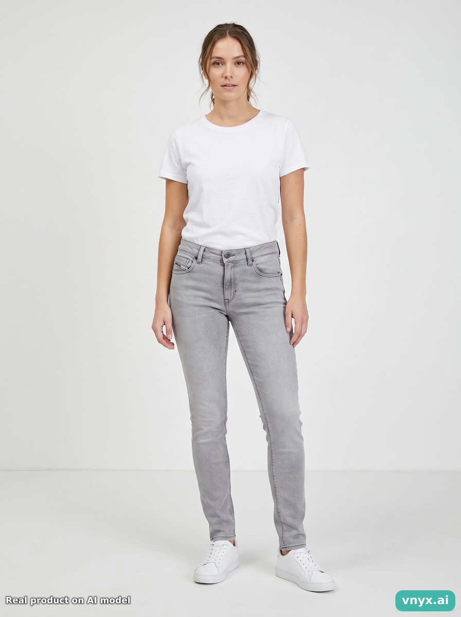 Second Life - Vintage Replay Light Grey Jeans Women 32 L32 3/6
