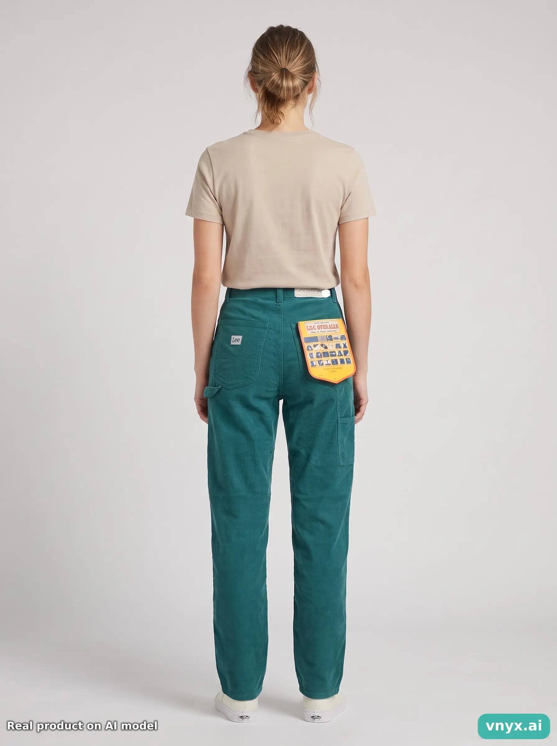 Second Life - Vintage Lee Teal Trousers Women 27 L34 2/6