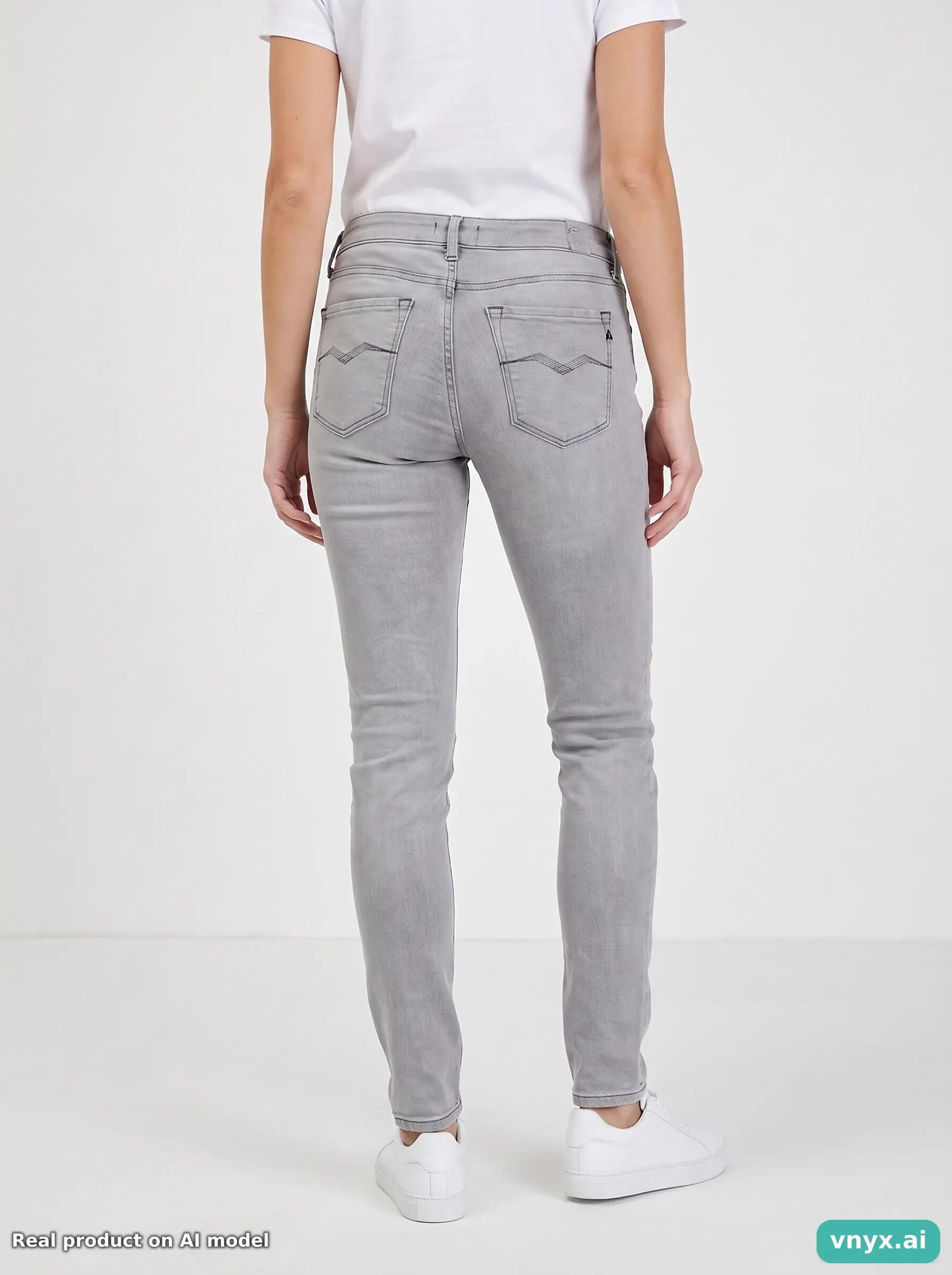 Second Life - Vintage Replay Light Grey Jeans Women 32 L32 2/6