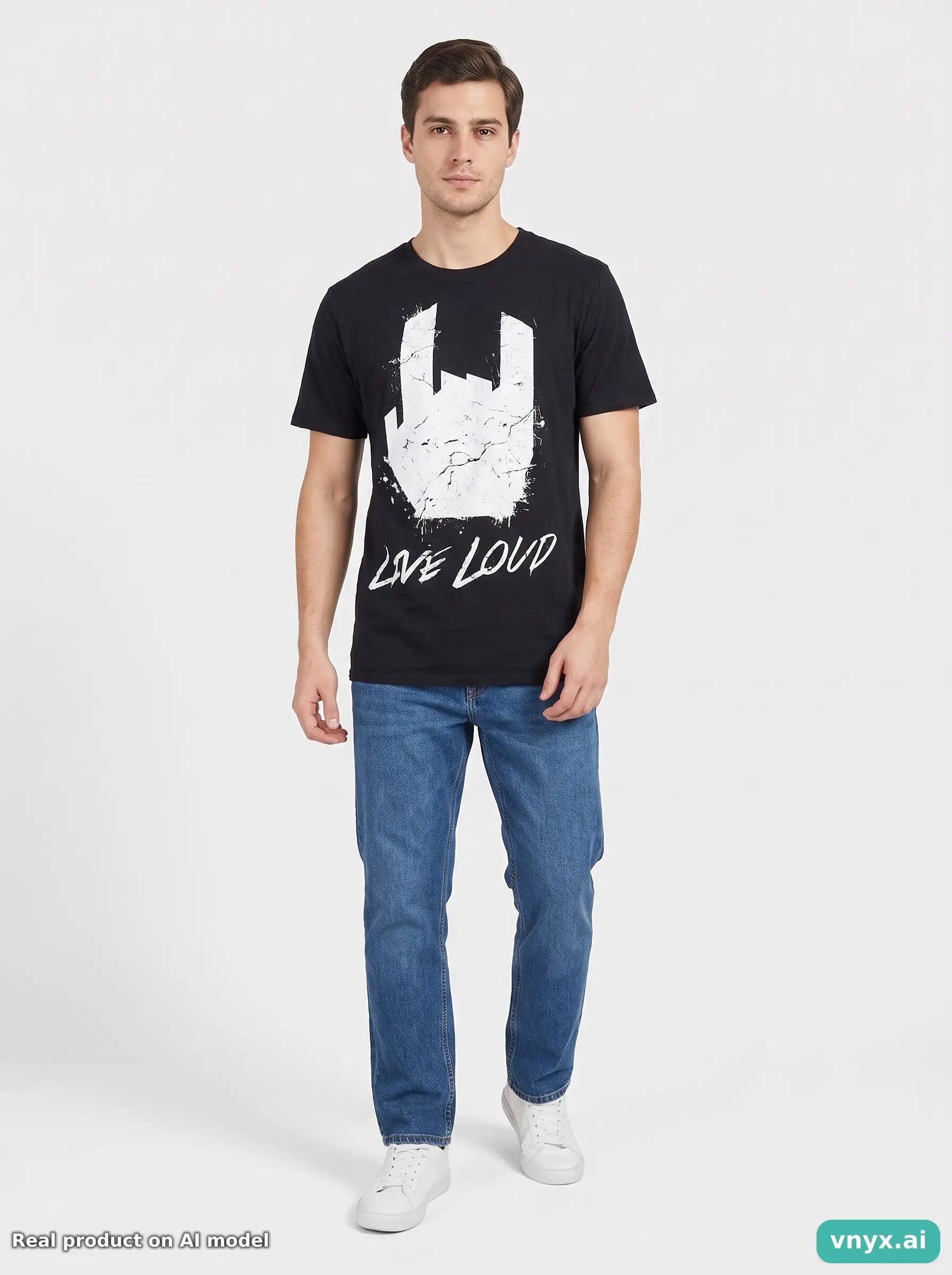 Second Life - Vintage Gildan Black T-Shirt Men L 6/6