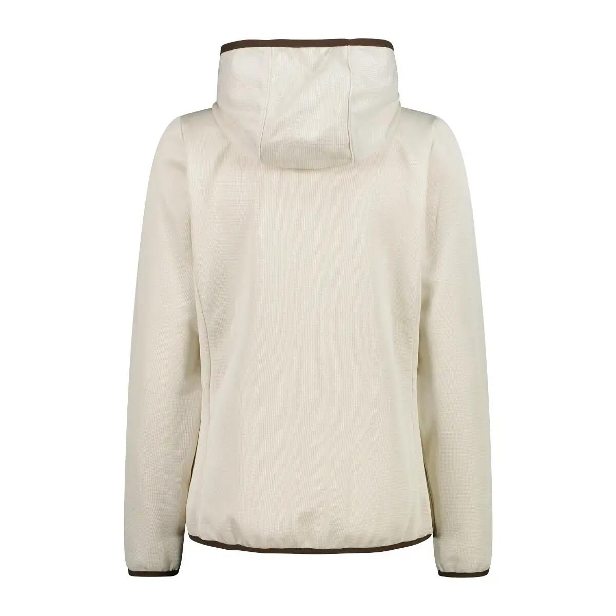 Polaire z kapturem w splot leopardzi damska CMP Knit Tech 2/4