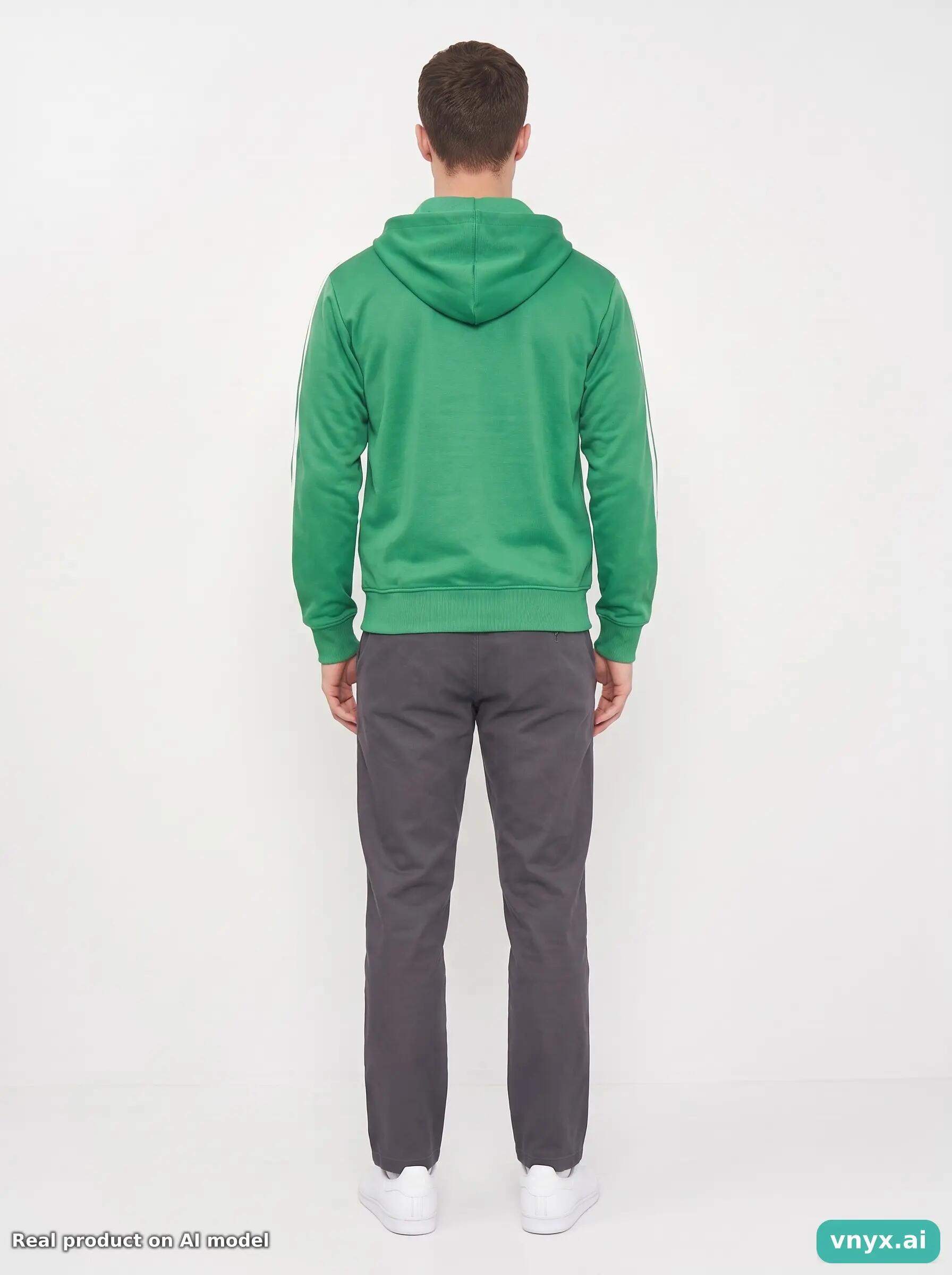 Second Life - Vintage adidas Vibrant Green Hoodie Men L 4/6