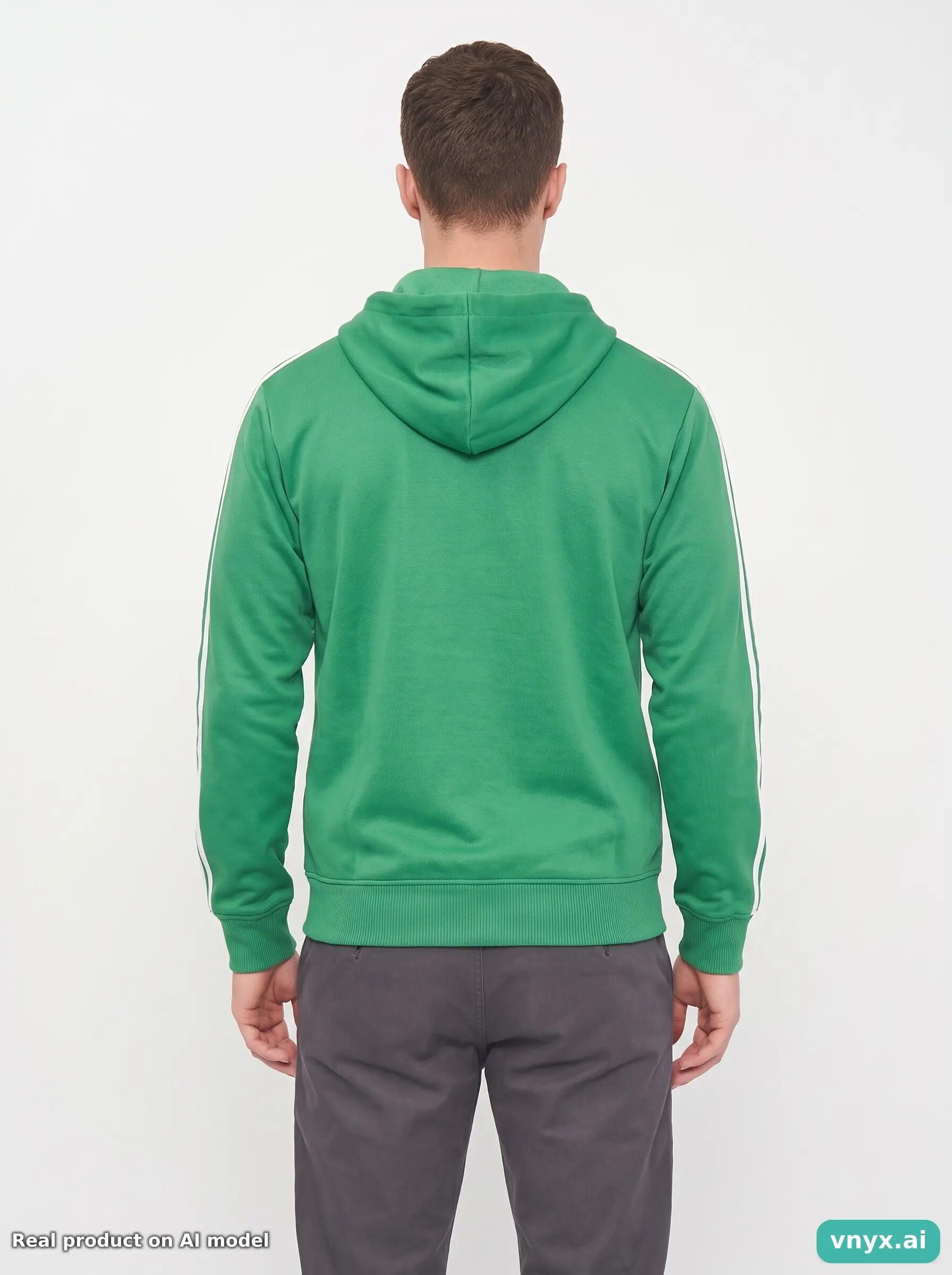 Second Life - Vintage adidas Vibrant Green Hoodie Men L 2/6