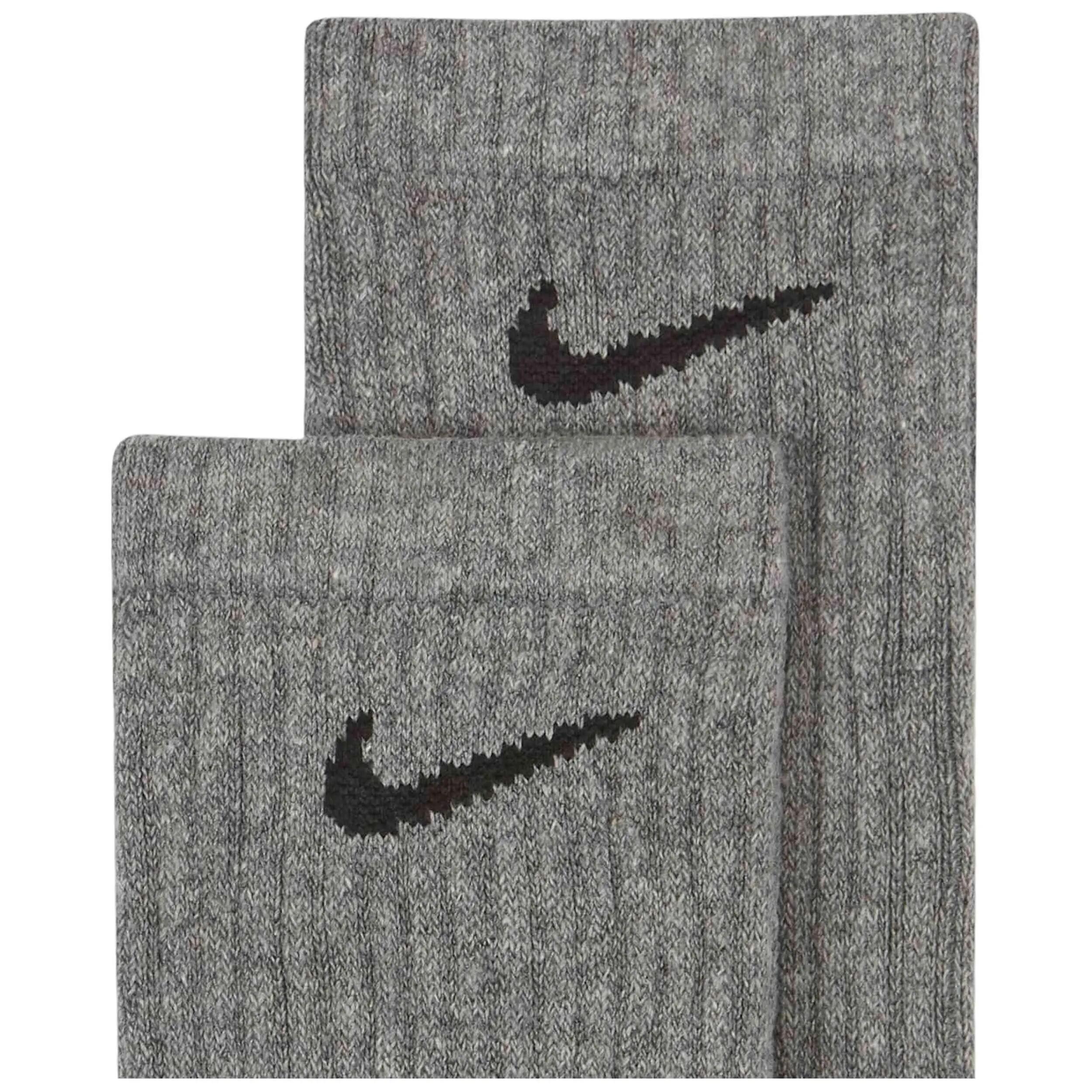 Socken Nike Modell Everyday Cushioned "Carbon Heather/Black" für unisex 3/3
