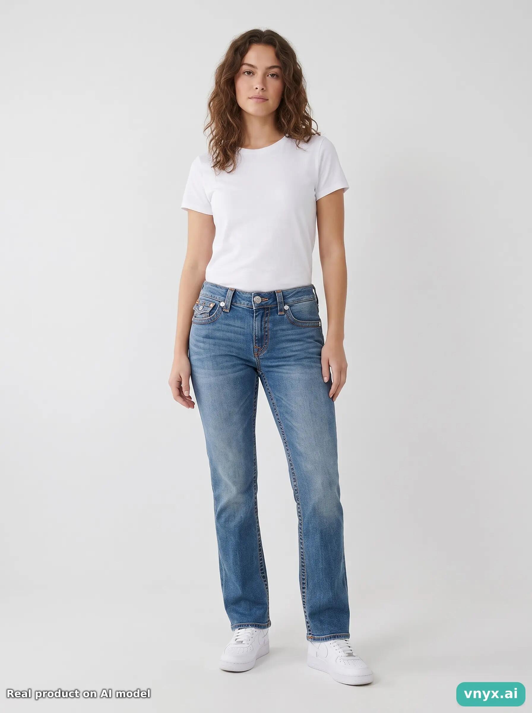 Second Life - Vintage True Religion Light Blue Jeans Women 30 6/6