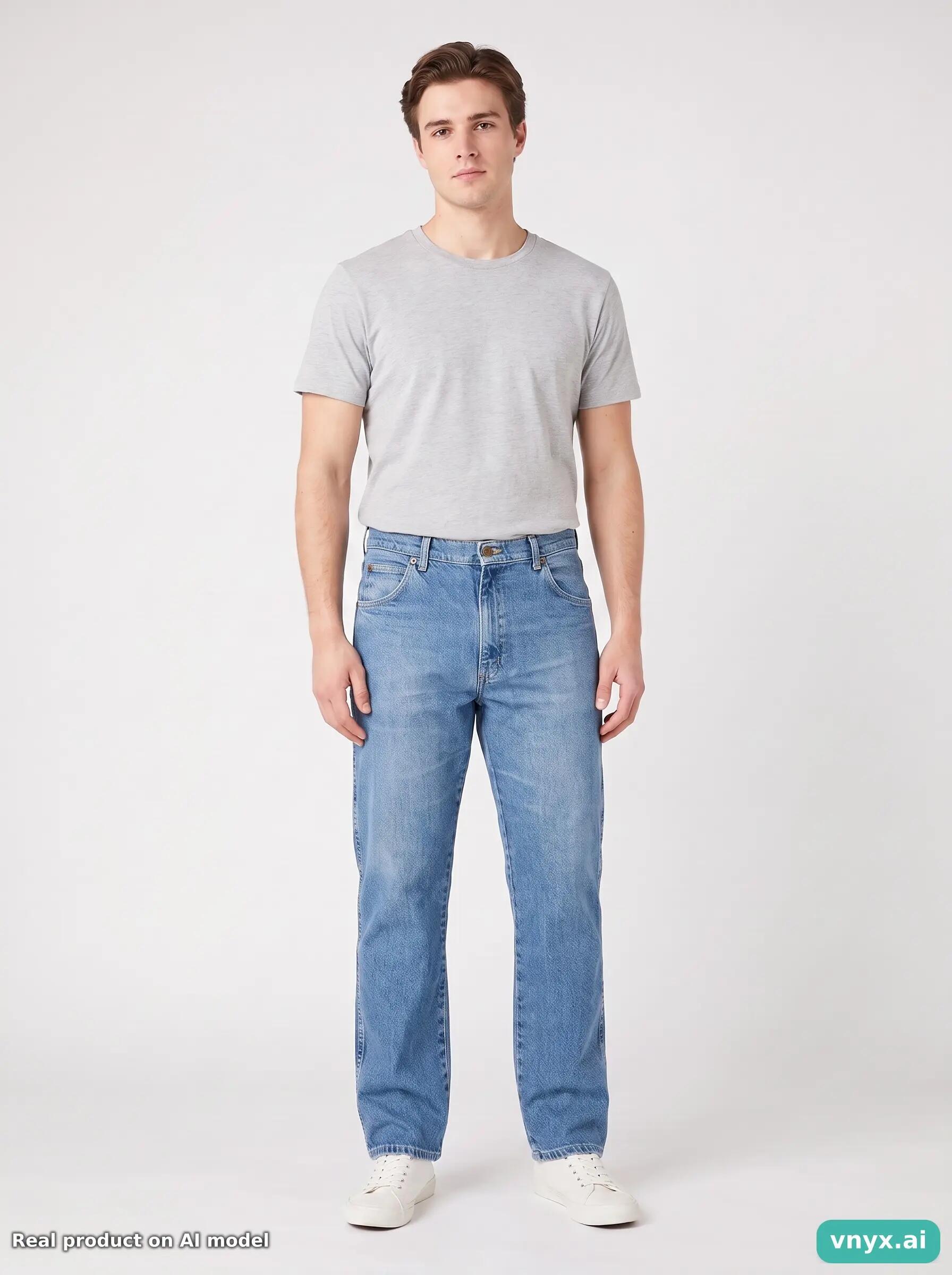 Second Life - Vintage Wrangler Blue Jeans Men W36 L29 5/6
