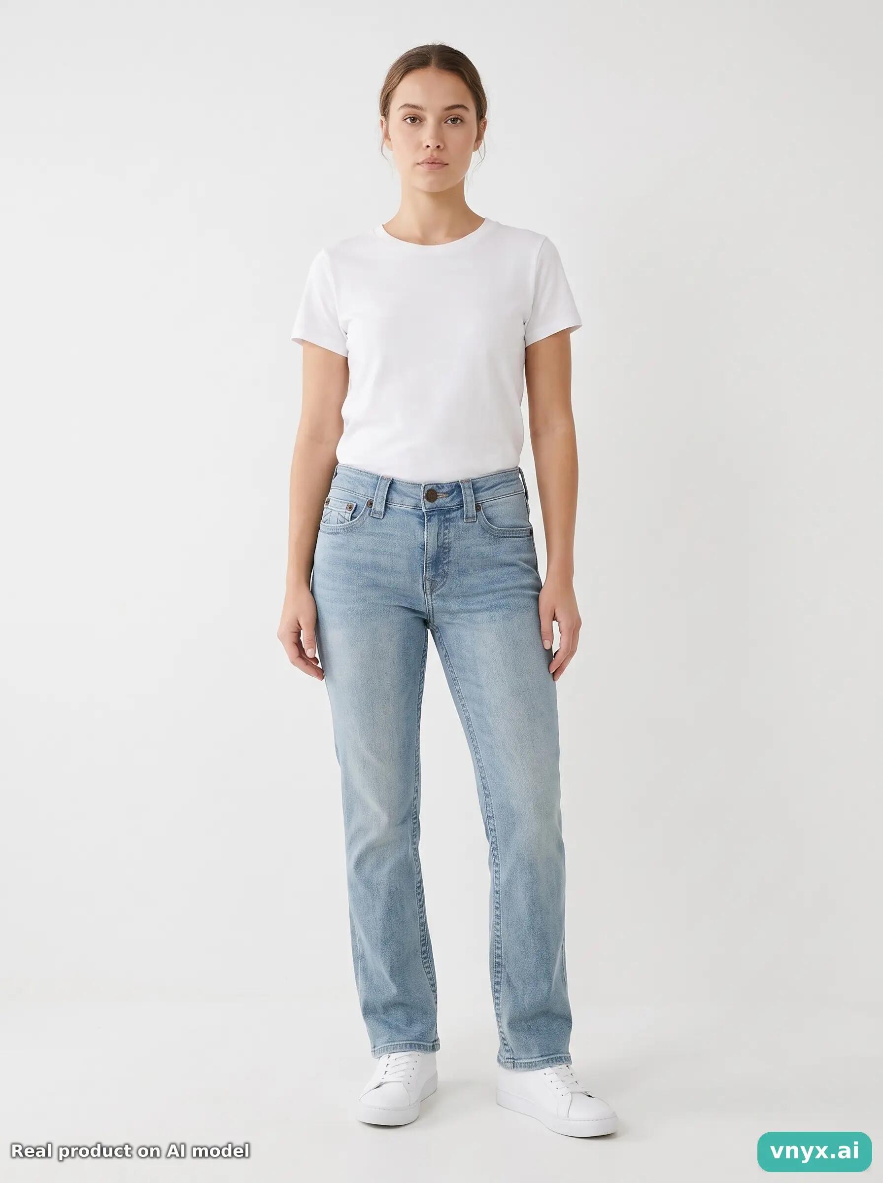 Second Life - Vintage True Religion Light Blue Jeans Women 30 3/6