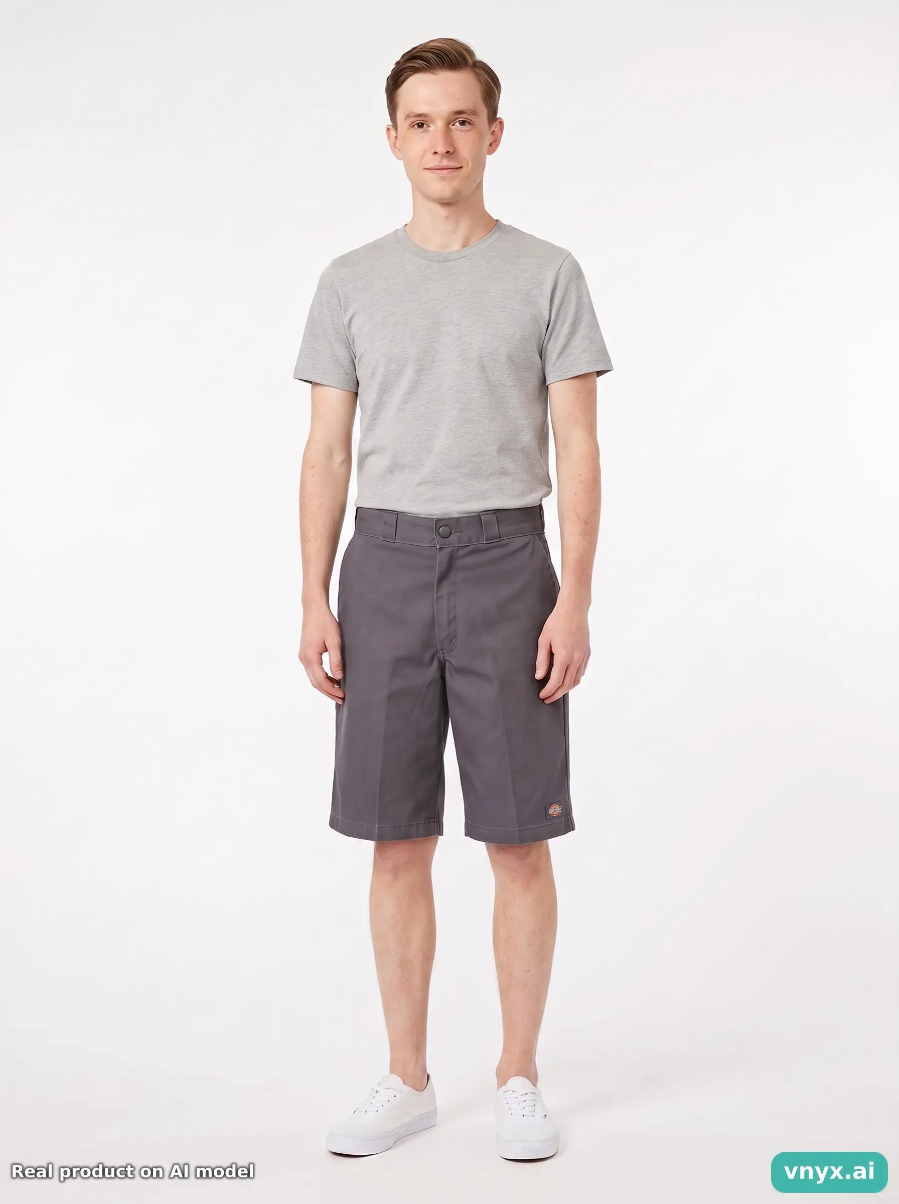 Second Life - Vintage Dickies Neutral Grey Shorts Men W34 6/6