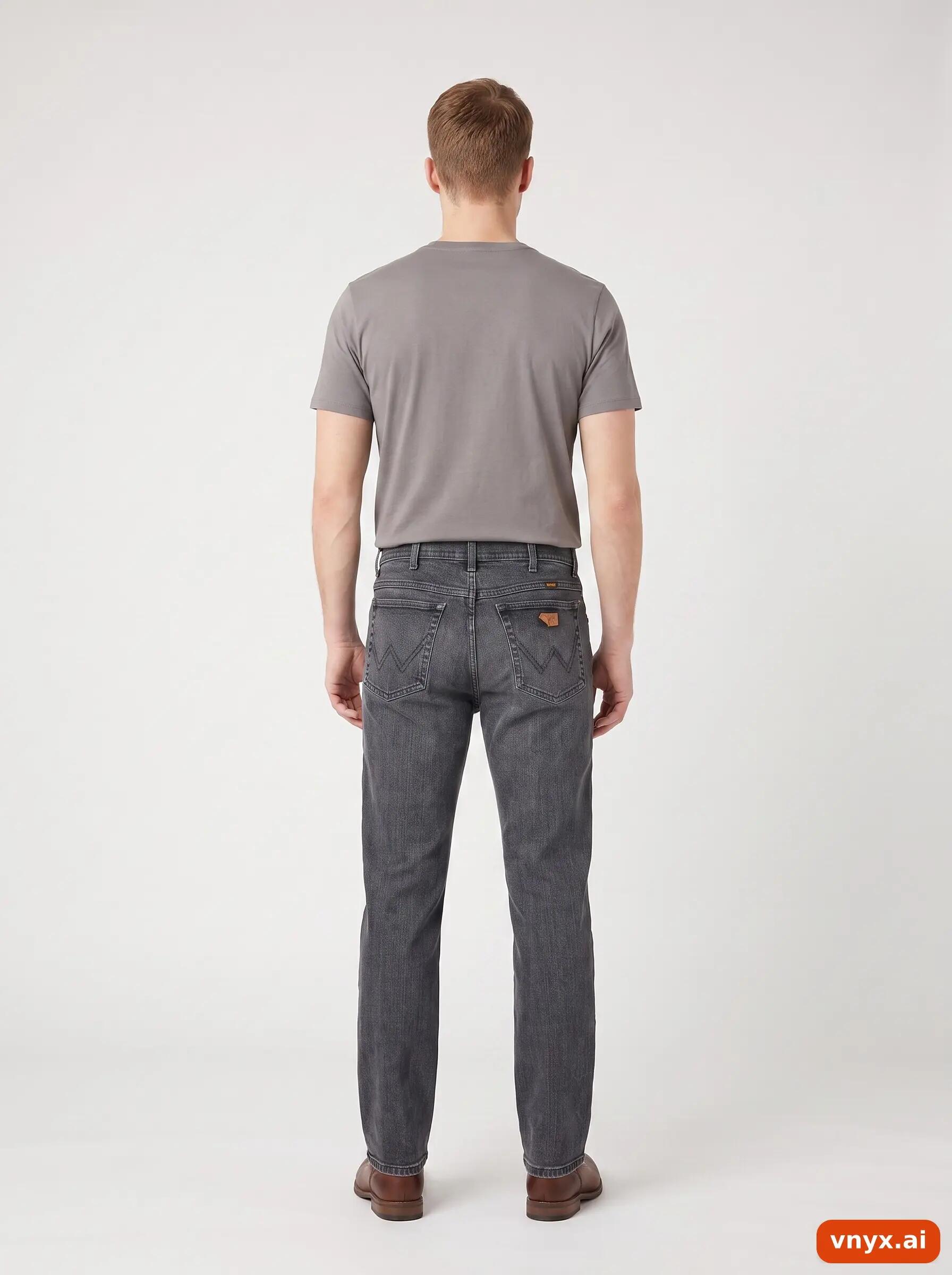 Second Life - Vintage Wrangler Grey Jeans Men W33 L32 5/6