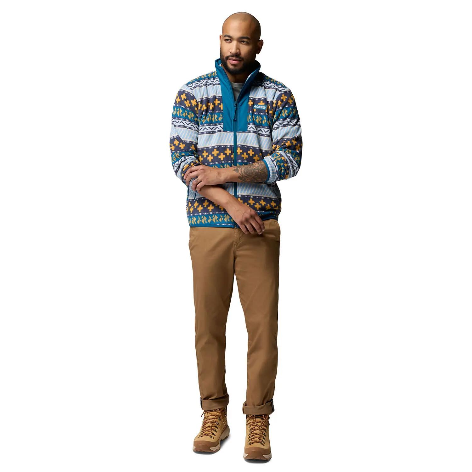 Fleece Pullover Herren - COLUMBIA Sequoia Grove™ II FZ Printed Fleece - Phoenix 6/7