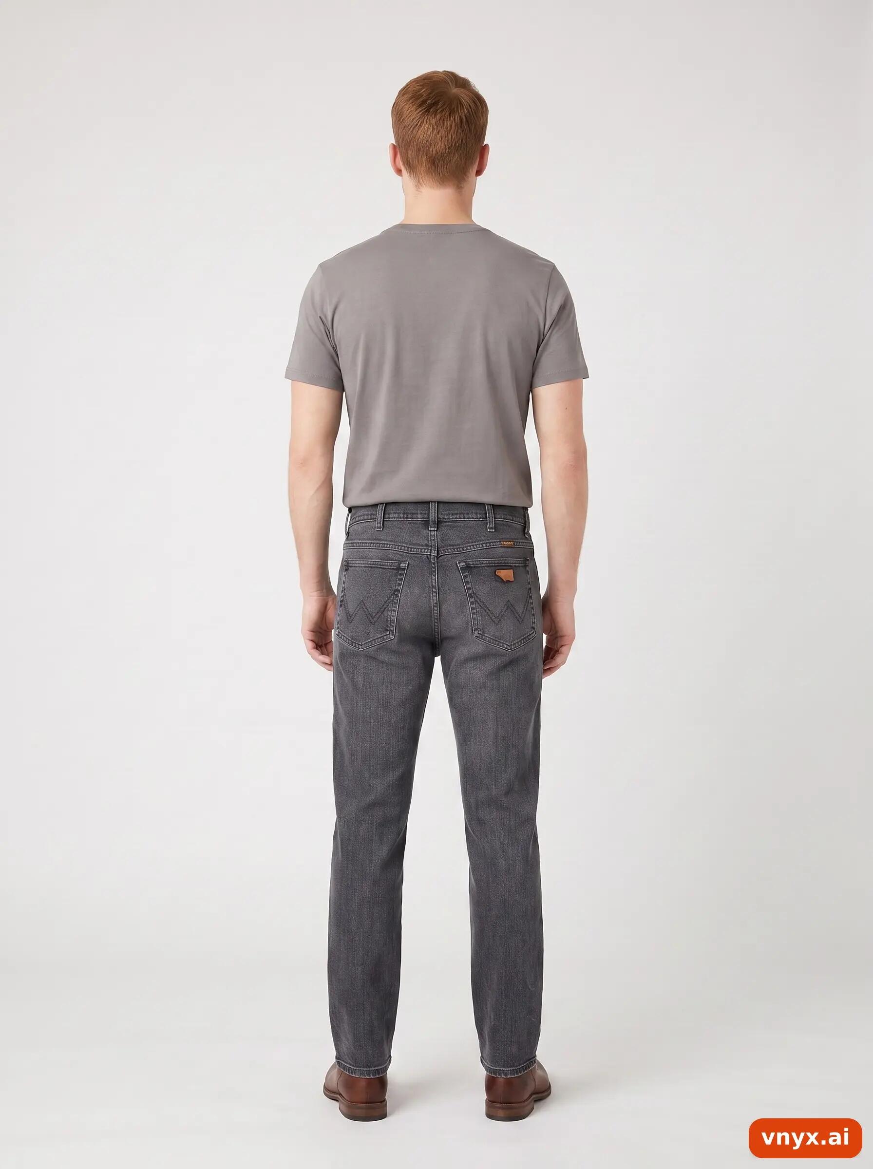 Second Life - Vintage Wrangler Grey Jeans Men W33 L32 4/6