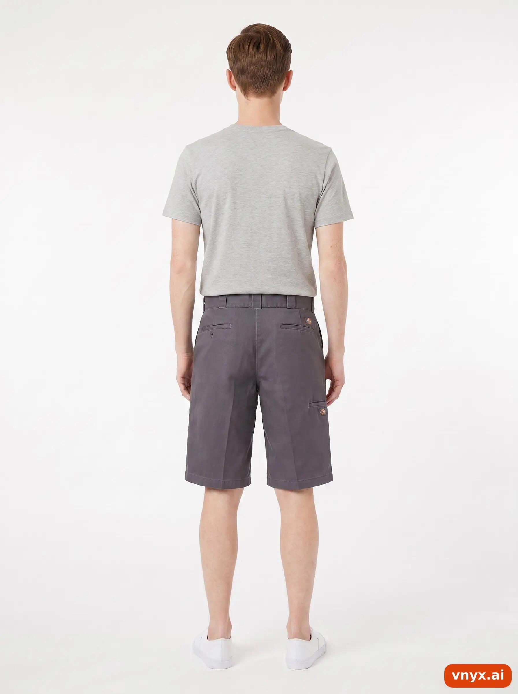 Second Life - Vintage Dickies Neutral Grey Shorts Men W34 3/6