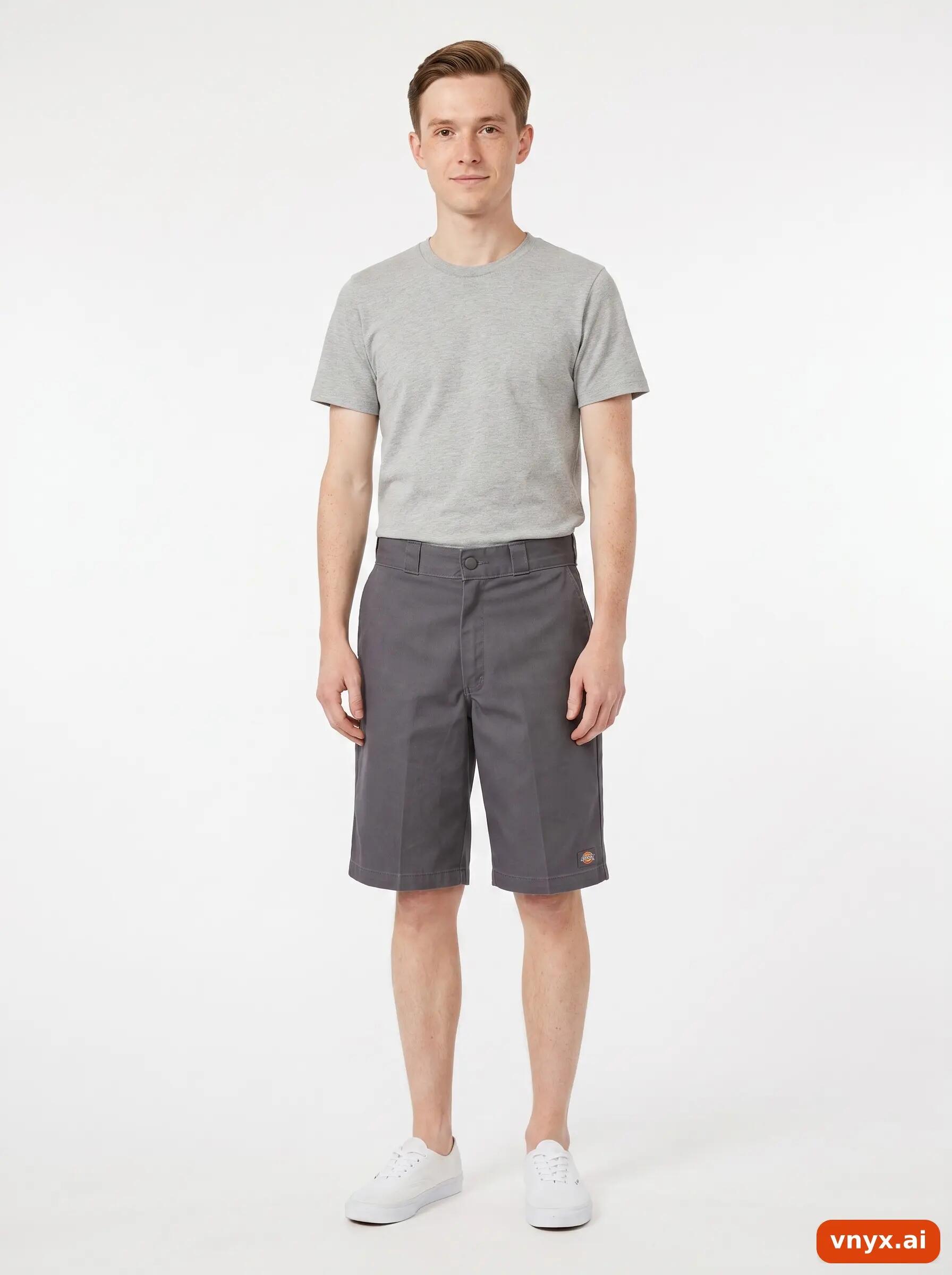 Second Life - Vintage Dickies Neutral Grey Shorts Men W34 2/6