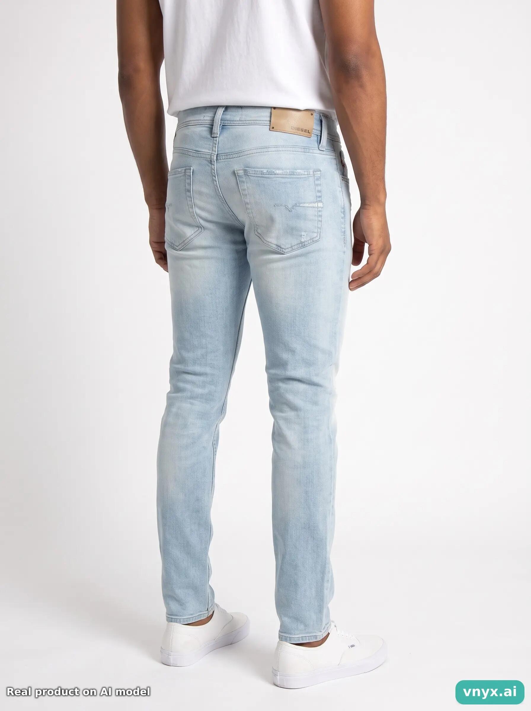 Second Life - Vintage Diesel Light Blue Jeans Men W30 L32 2/6