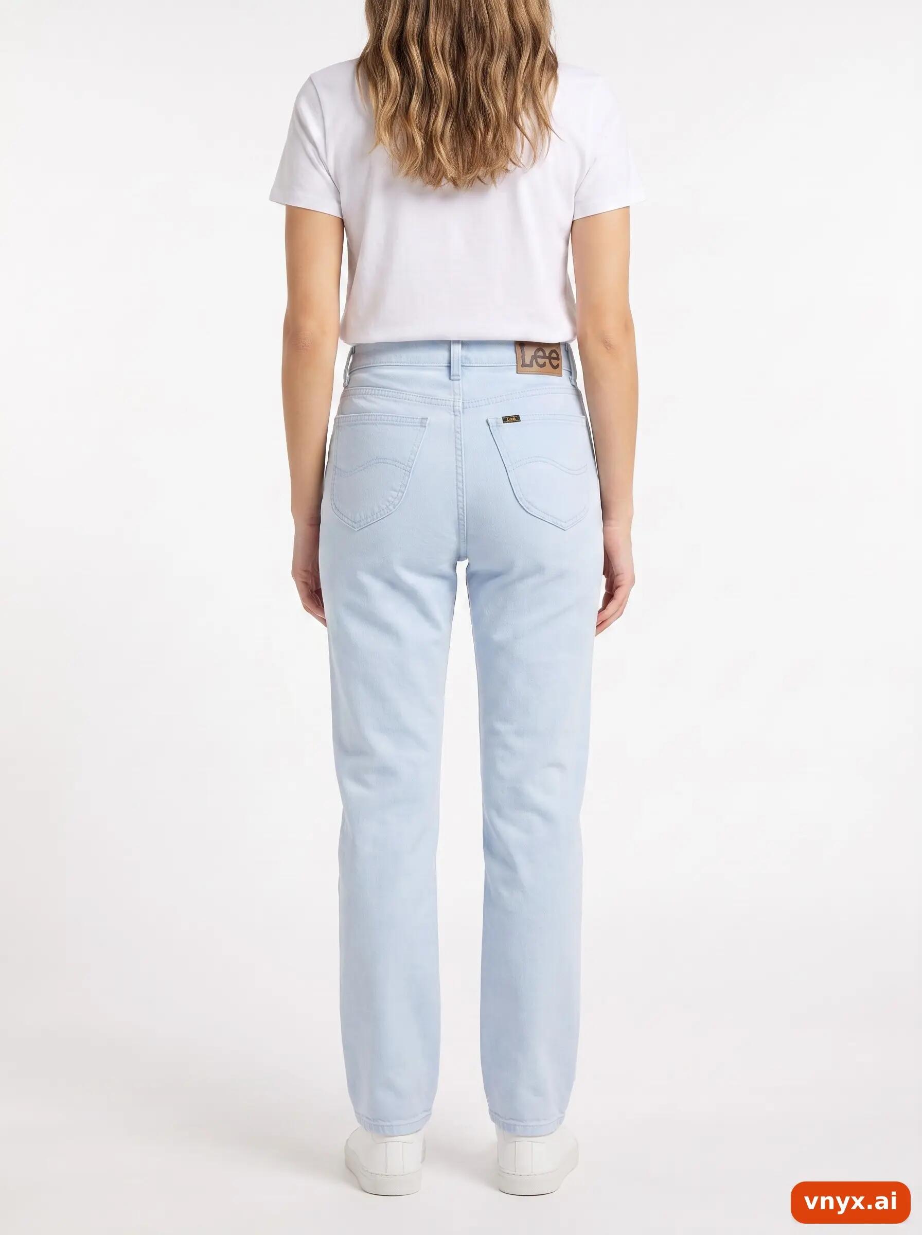Second Life - Vintage Lee Light Blue Jeans Women W29 L32 2/6