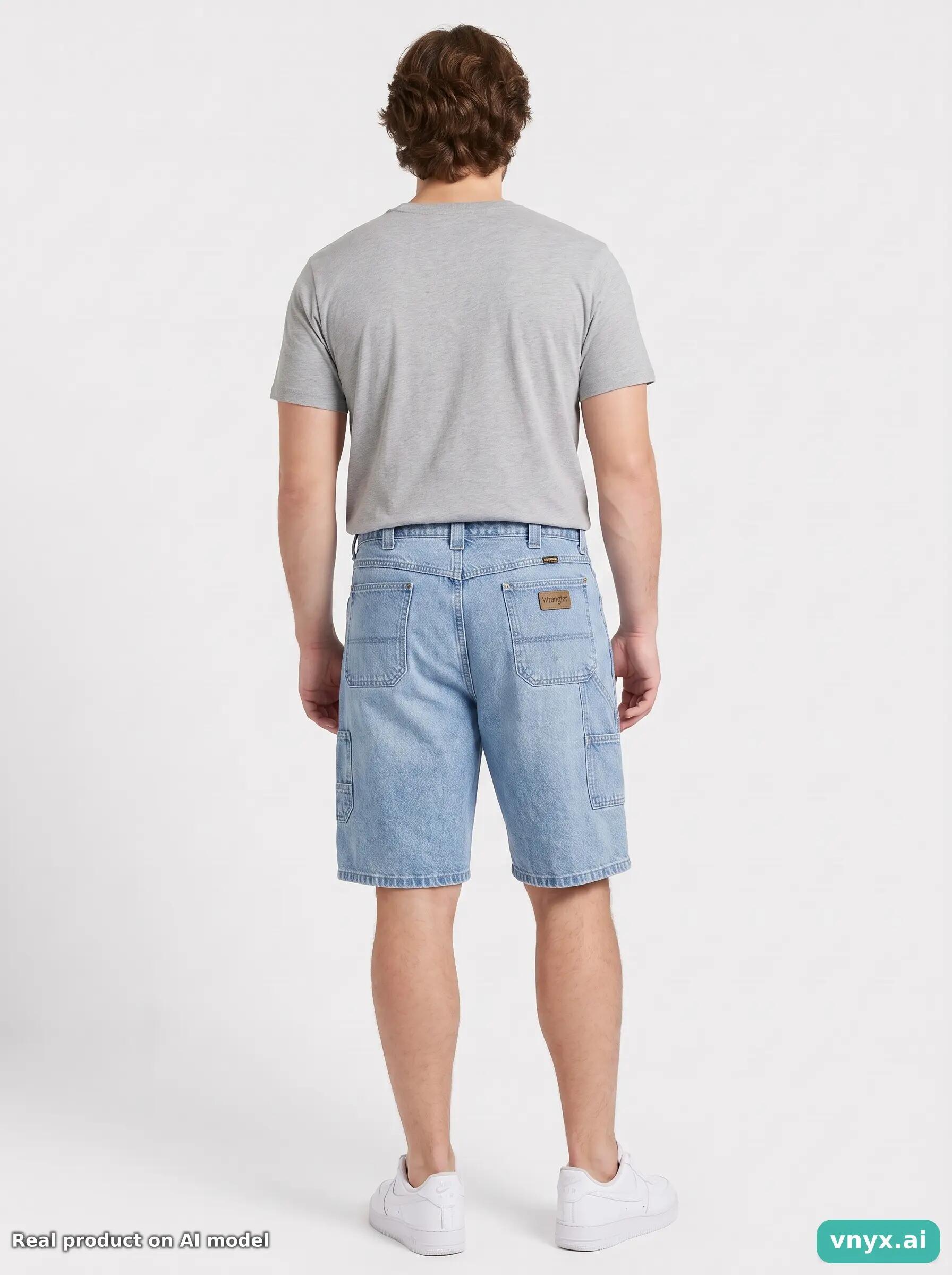 Second Life - Vintage Wrangler Denim Shorts Men W35 2/6